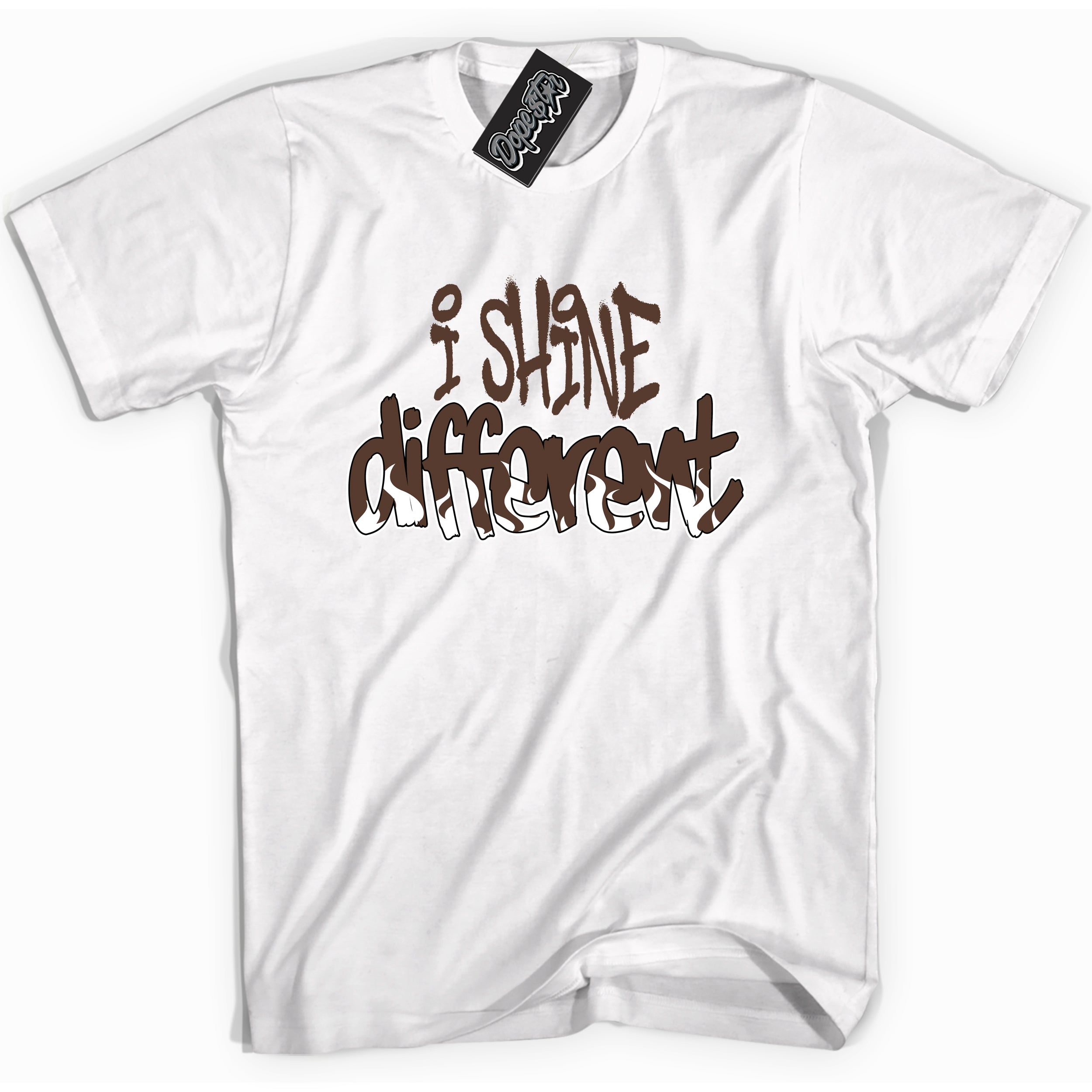 Cool White graphic tee with “ I Shine Different ” design, that perfectly matches Palomino 1s sneakers 