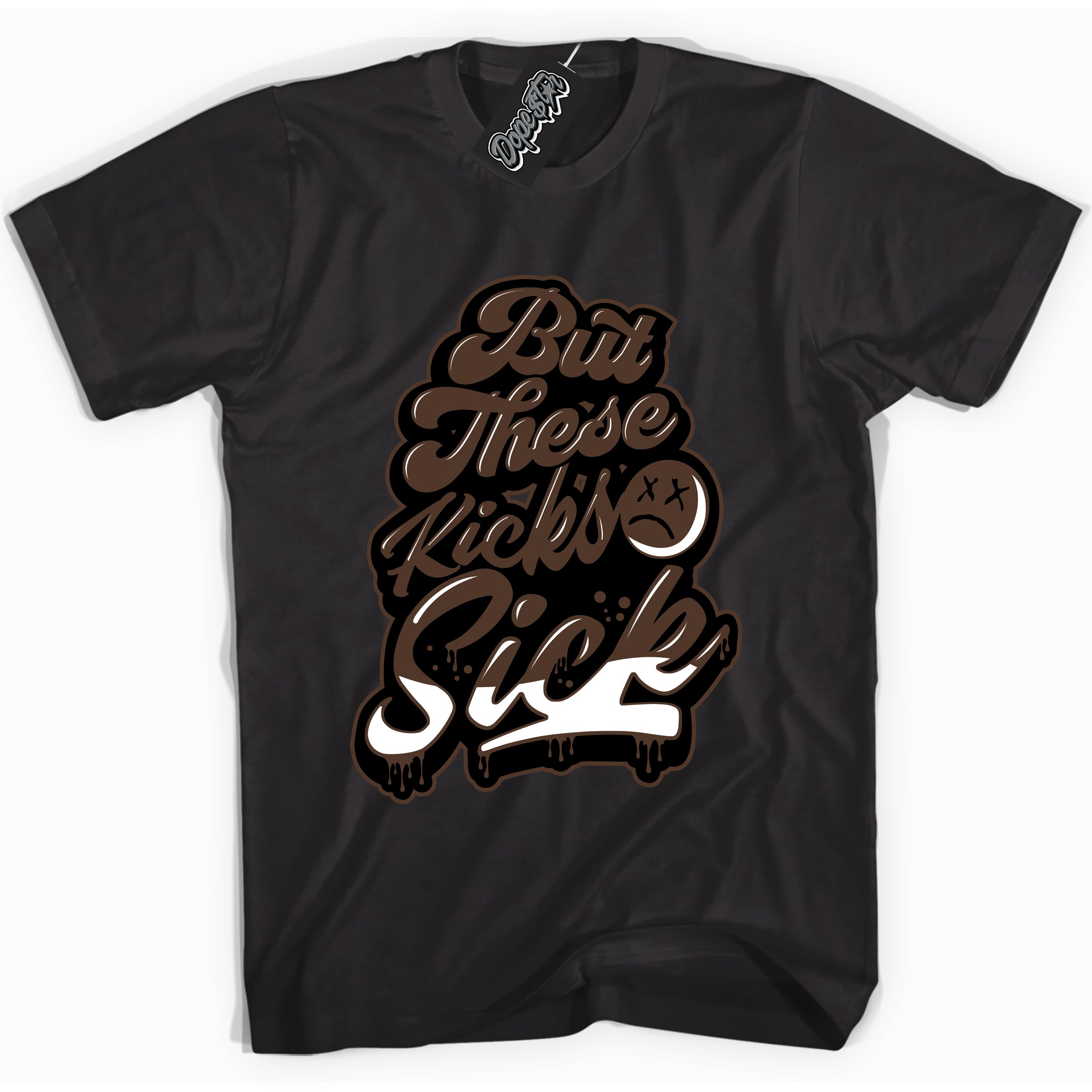 Cool Black graphic tee with “ Kick Sick ” design, that perfectly matches Palomino 1s sneakers 