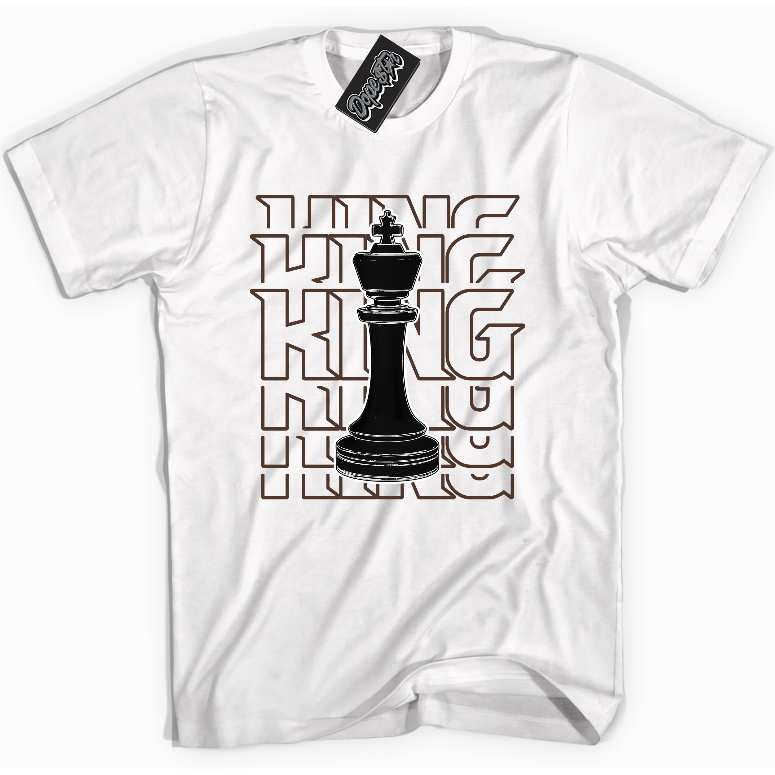 Cool White graphic tee with “ King Chess ” design, that perfectly matches Palomino 1s sneakers 