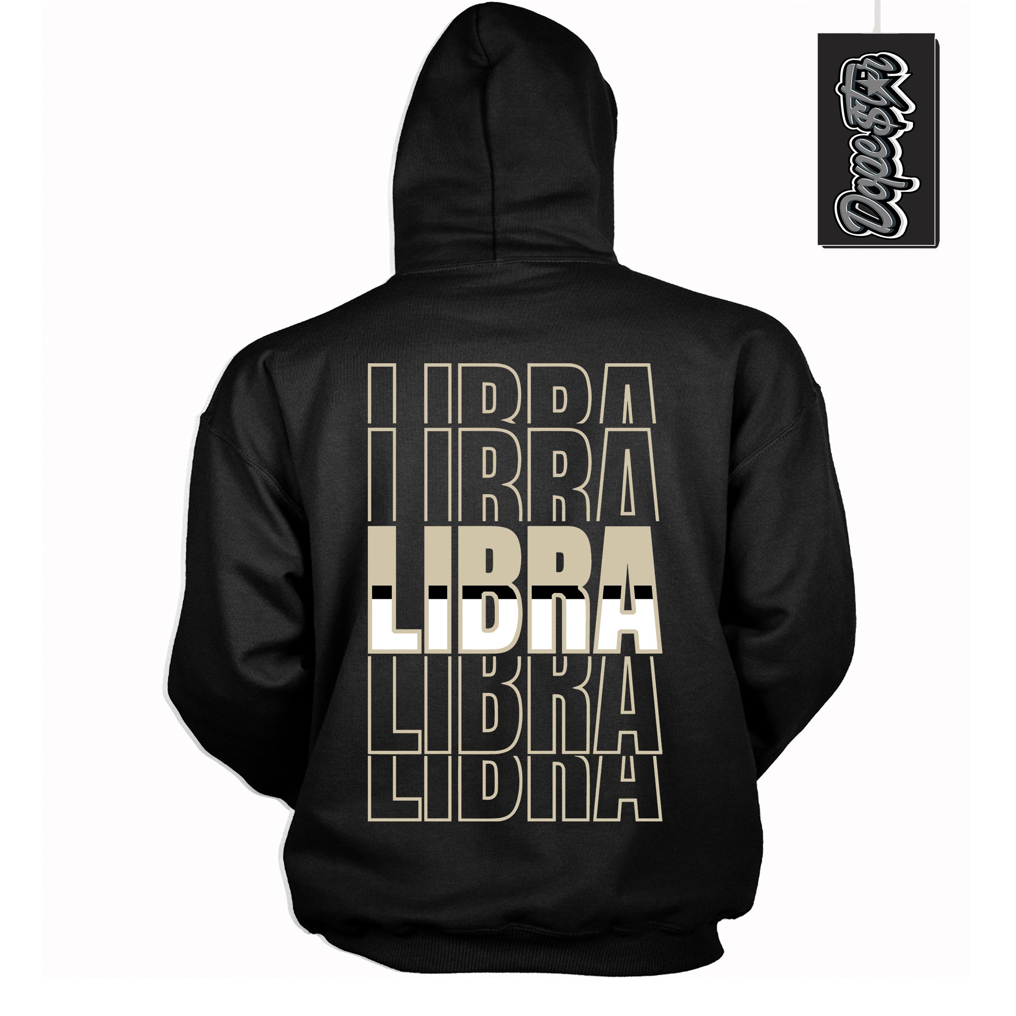 Cool Black Hoodie with “ Libra ”  design that Perfectly Matches  Gratitude 11s Sneakers.