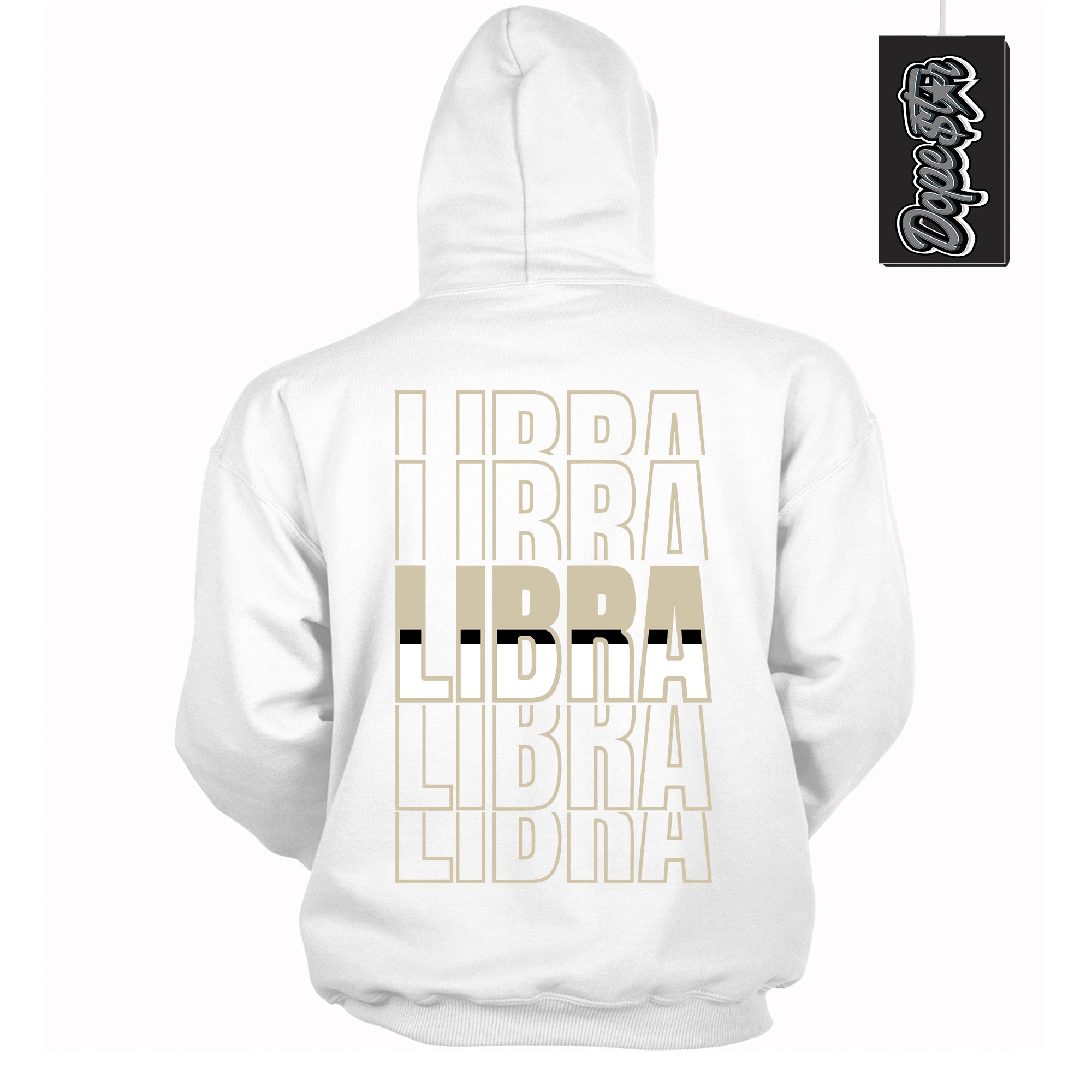 Cool White Hoodie with “ Libra ”  design that Perfectly Matches Gratitude 11s Sneakers.