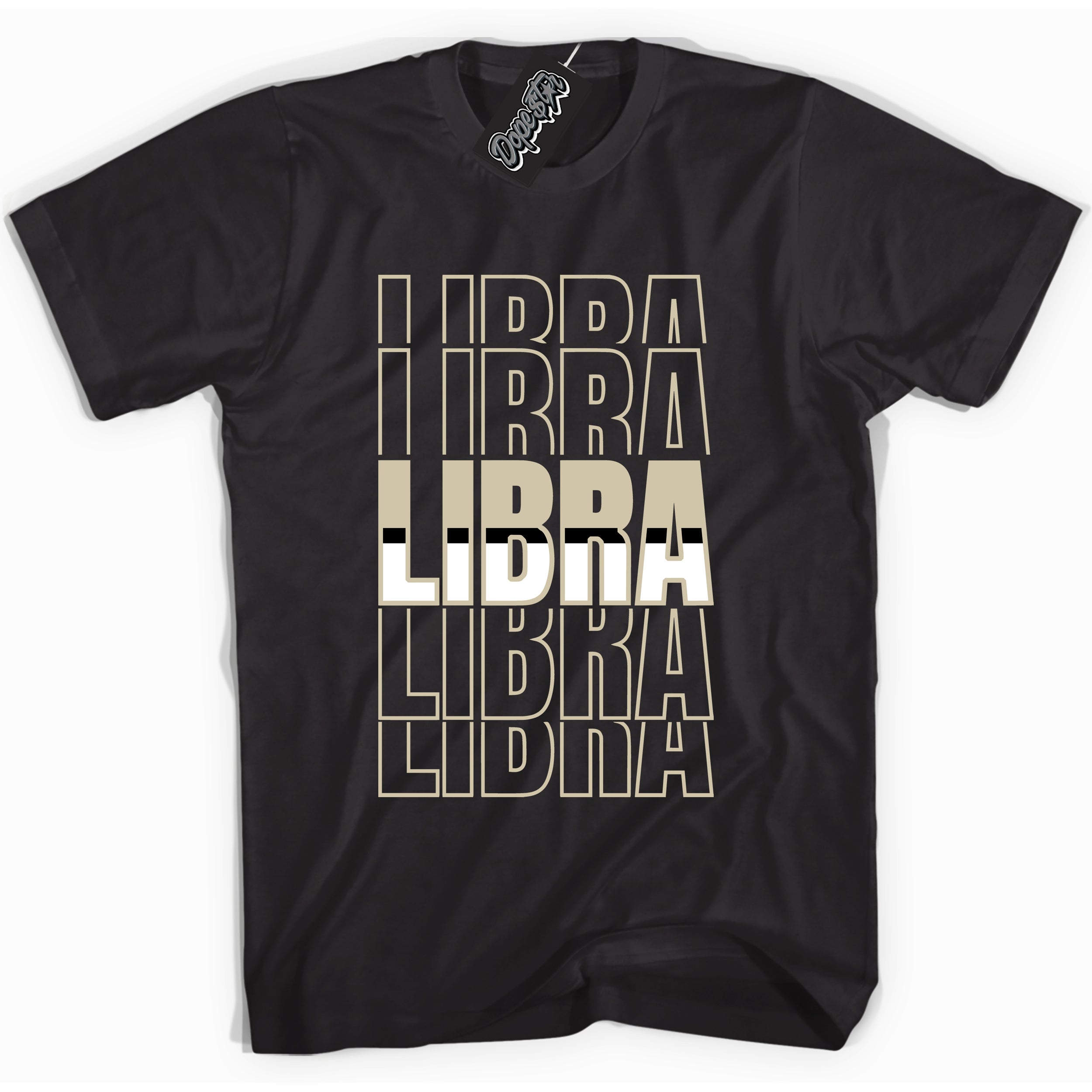 Cool Black Shirt with “ Libra” design that perfectly matches Gratitude 11s Sneakers.