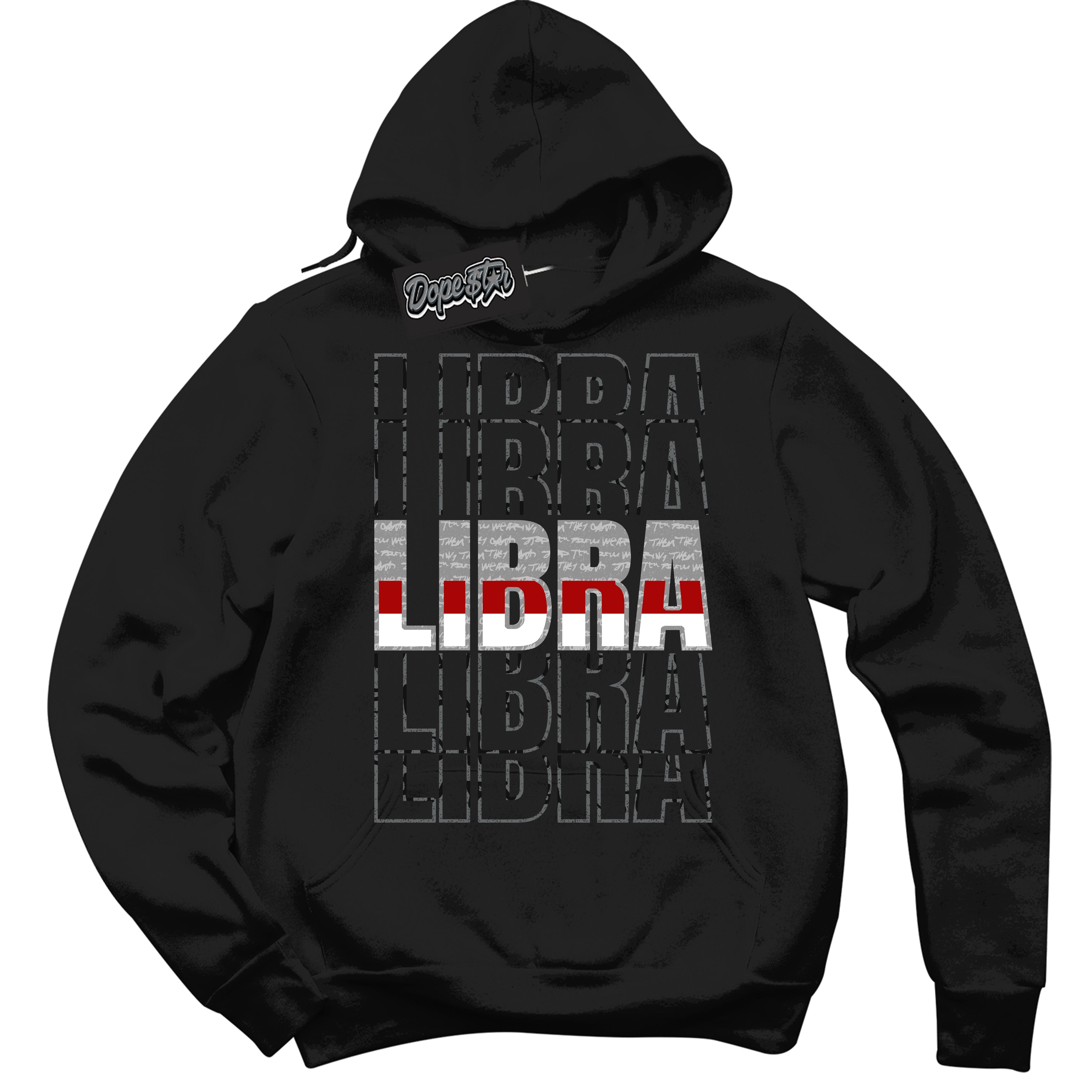 Cool Black Hoodie with “ Libra ”  design that Perfectly Matches Rebellionaire 1s Sneakers.