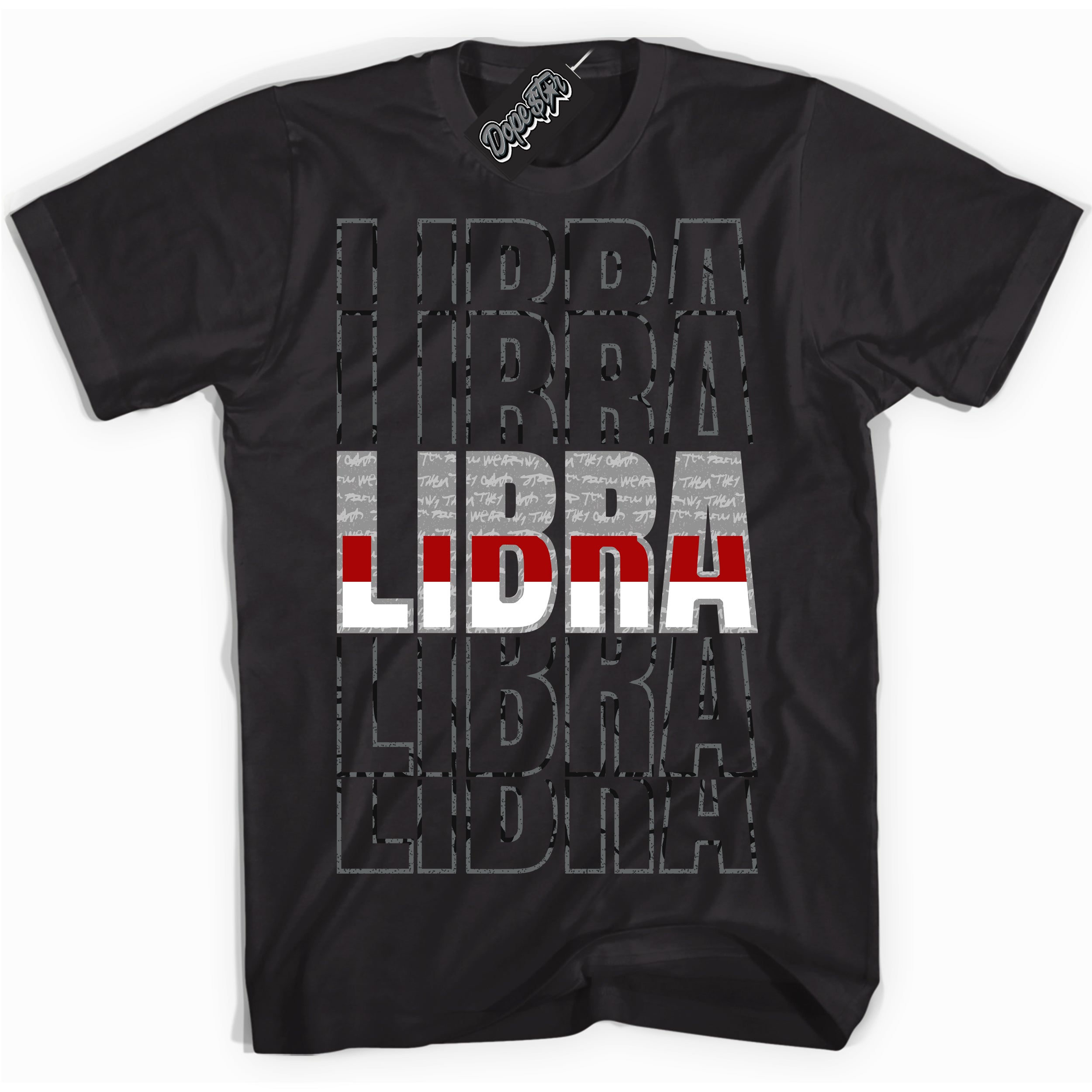 Cool Black Shirt with “ Libra ” design that perfectly matches Rebellionaire 1s Sneakers.