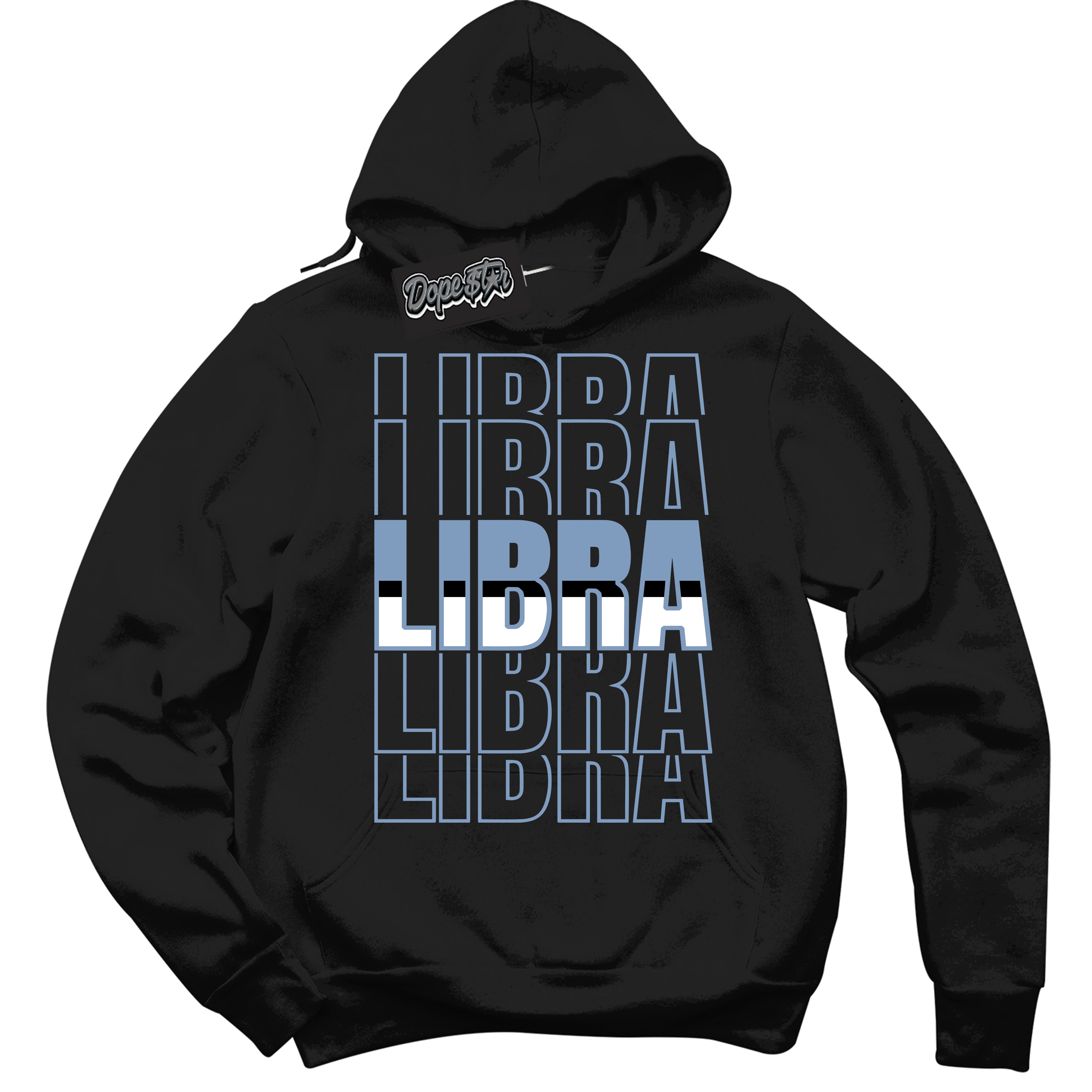 Cool Black Hoodie with “ Libra ”  design that Perfectly Matches Reverse Oreo 6s Sneakers.