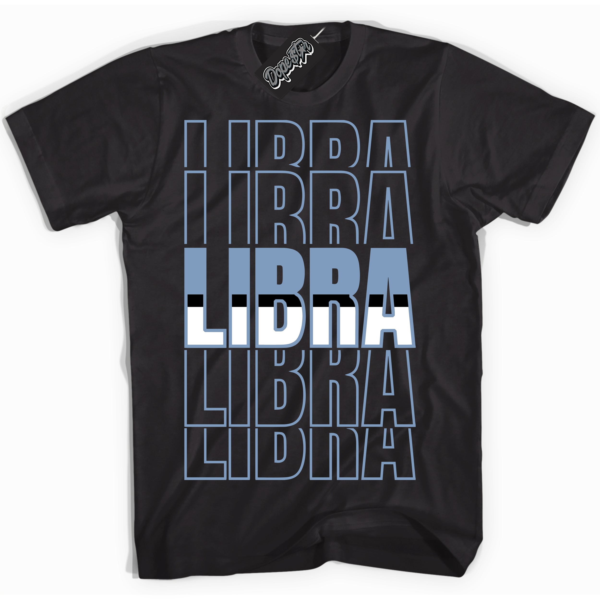 Cool Black Shirt with “ Libra” design that perfectly matches Reverse Oreo 6s Sneakers.