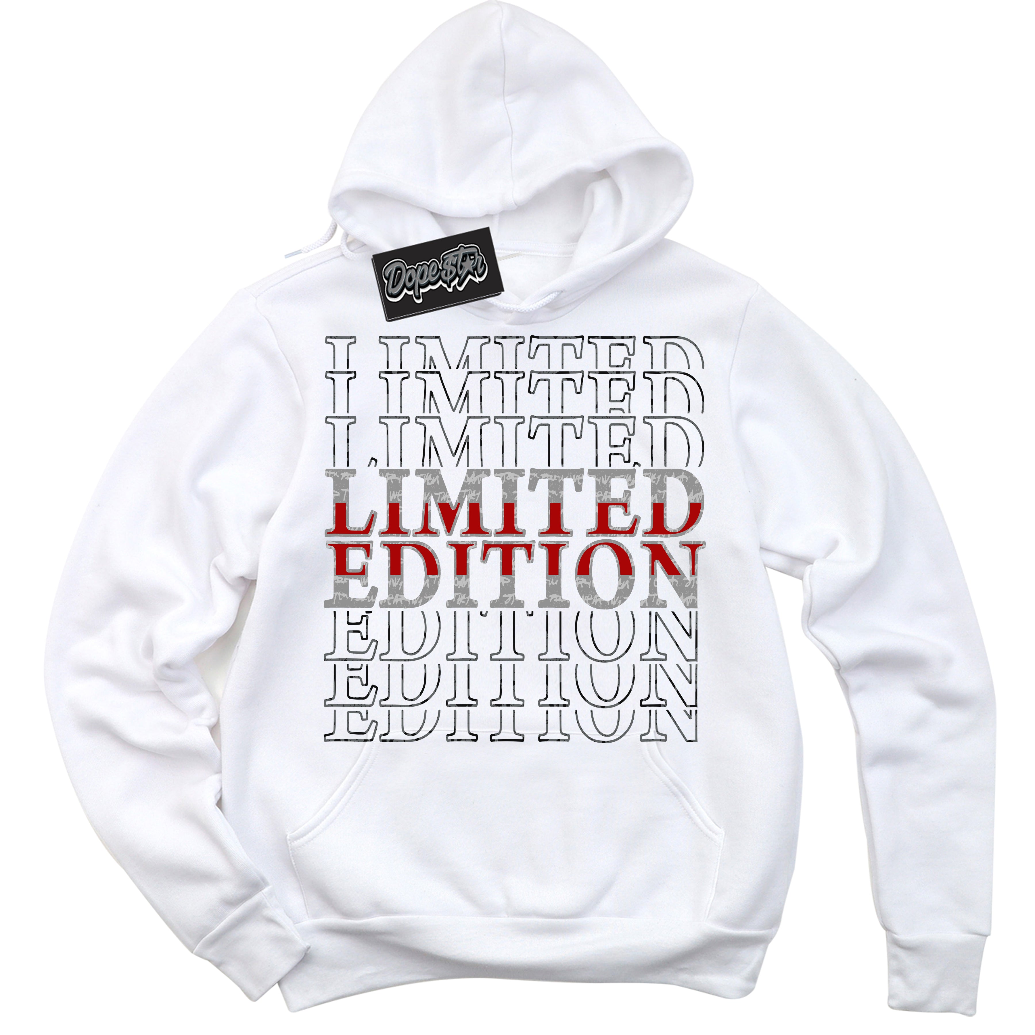 Cool White Hoodie with “ Limited Edition ”  design that Perfectly Matches Rebellionaire 1s Sneakers.