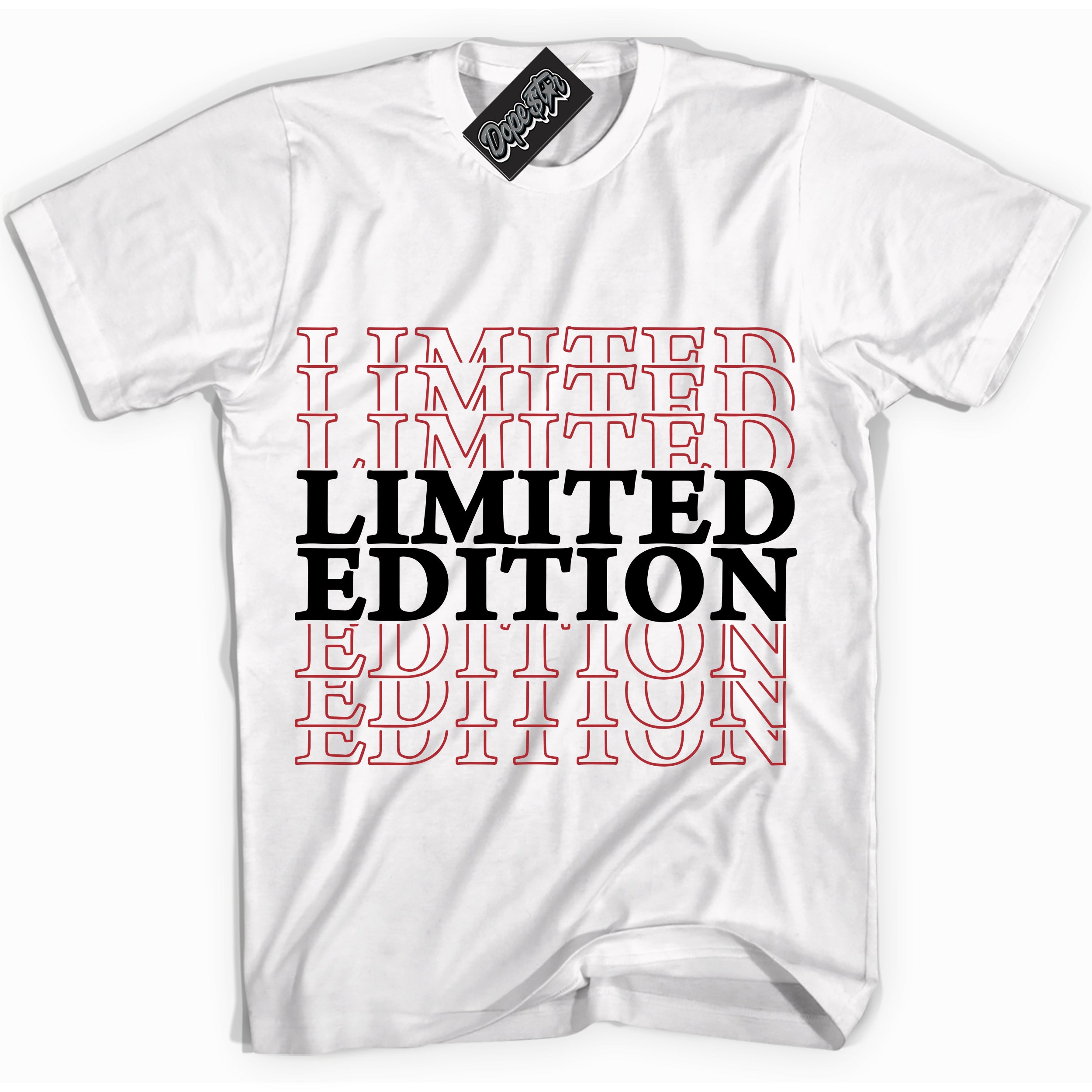 Cool White graphic tee with “ Limited Edition ” print, that perfectly matches Lost And Found 1s sneakers 