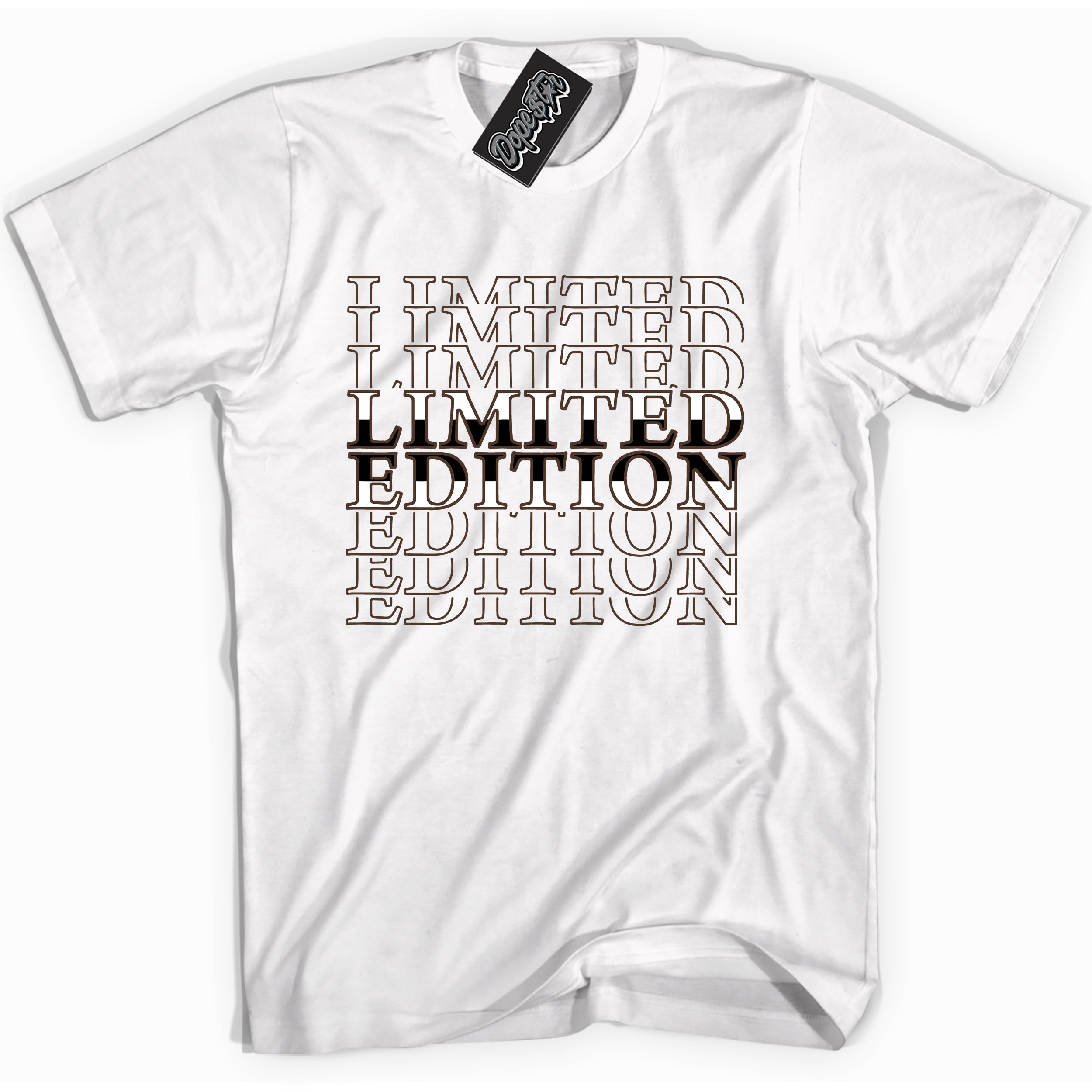 Cool White graphic tee with “ Limited Edition ” design, that perfectly matches Palomino 1s sneakers 