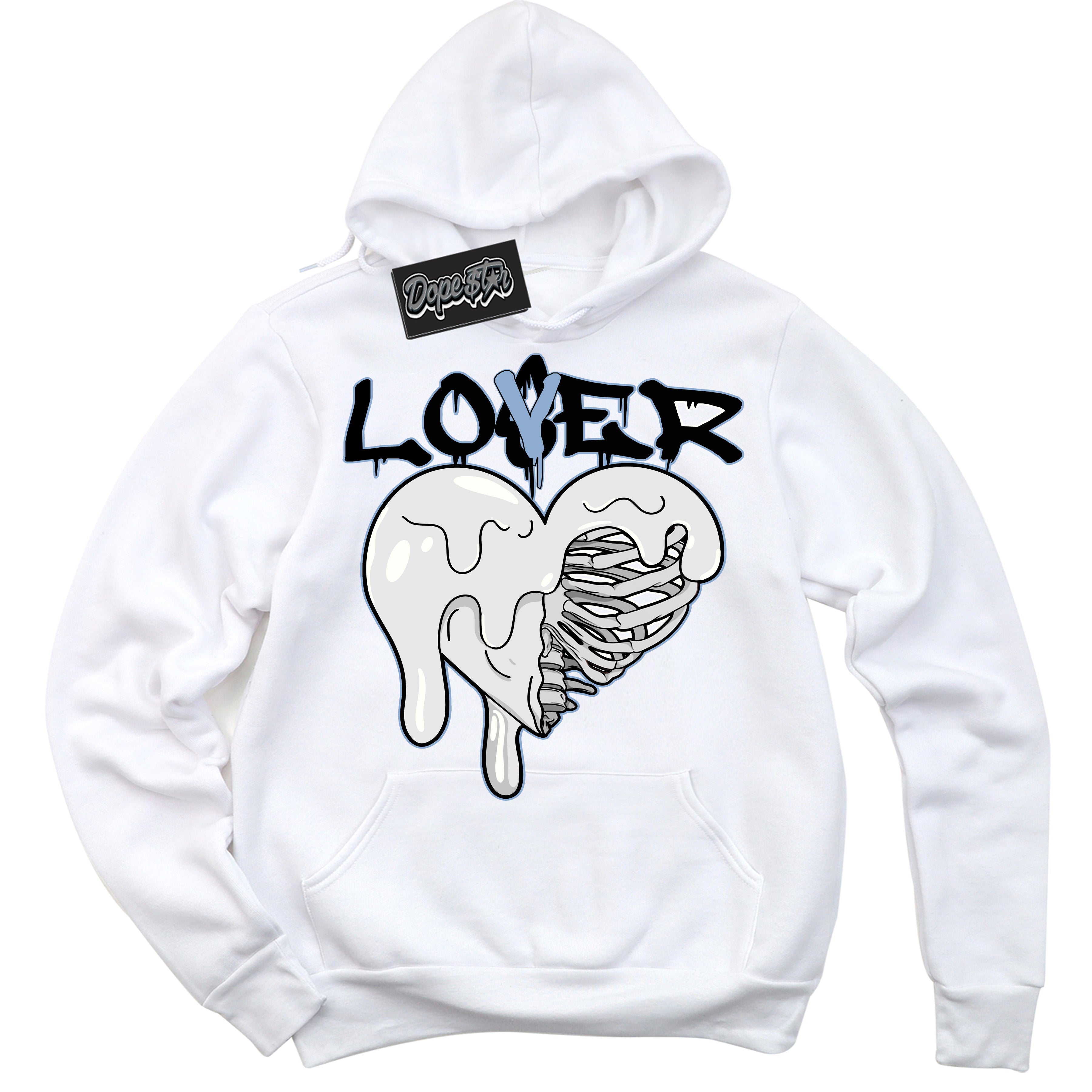 Cool White Hoodie with “ Lover Loser ”  design that Perfectly Matches Reverse Oreo 6s Sneakers.