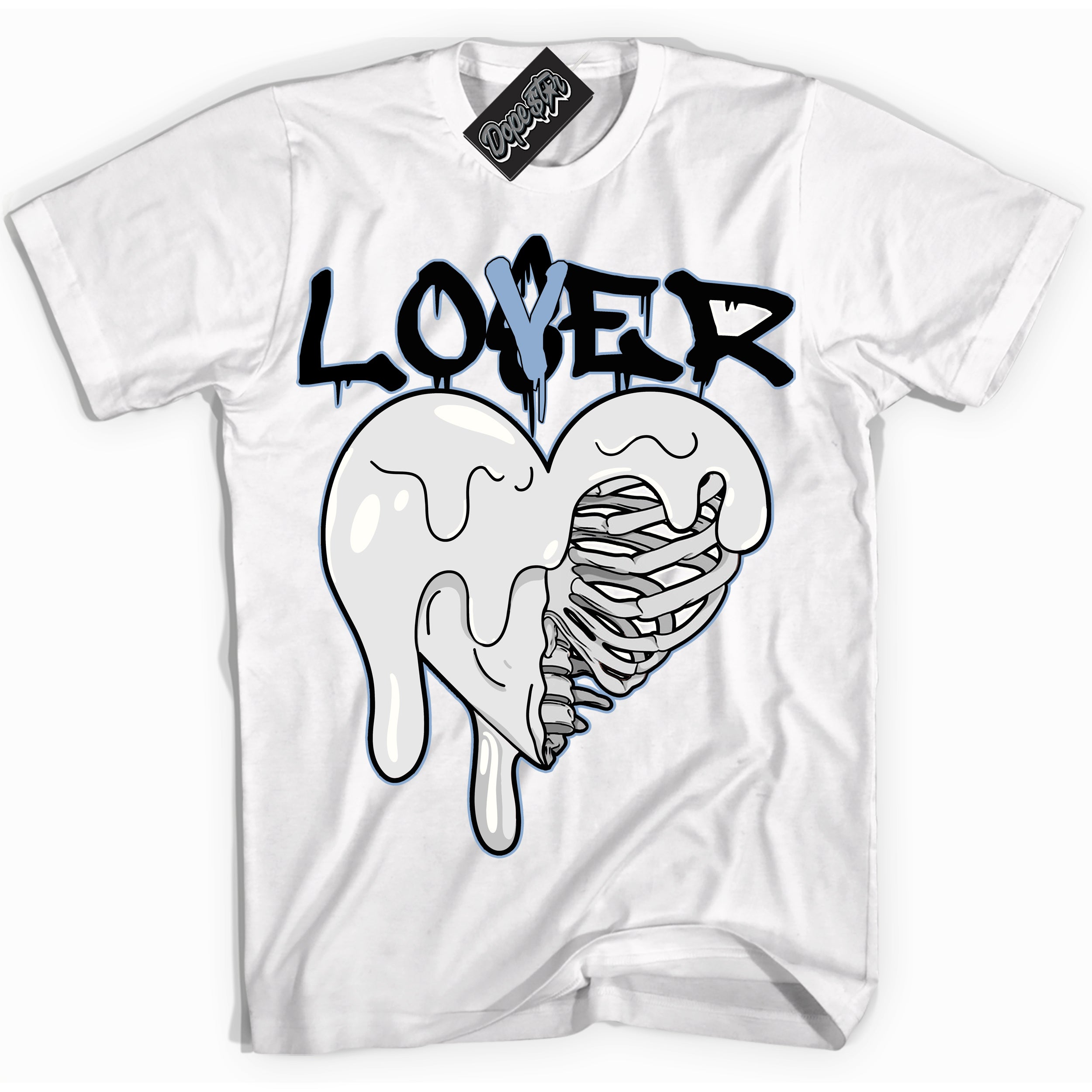 Cool White Shirt with “ Lover Loser” design that perfectly matches Reverse Oreo 6s Sneakers.