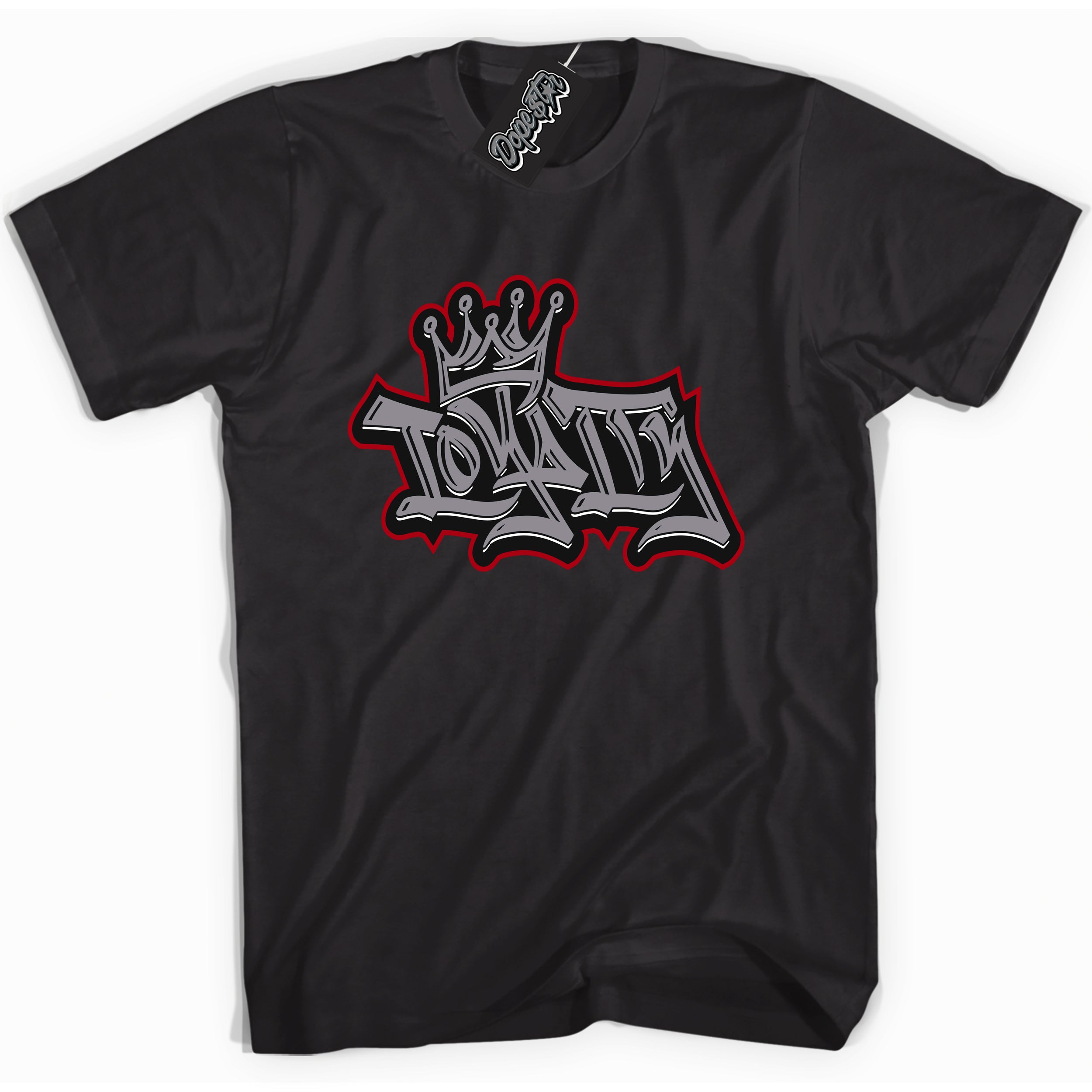 Cool Black Shirt with “ Loyalty Crown” design that perfectly matches Bred Reimagined 4s Jordans.