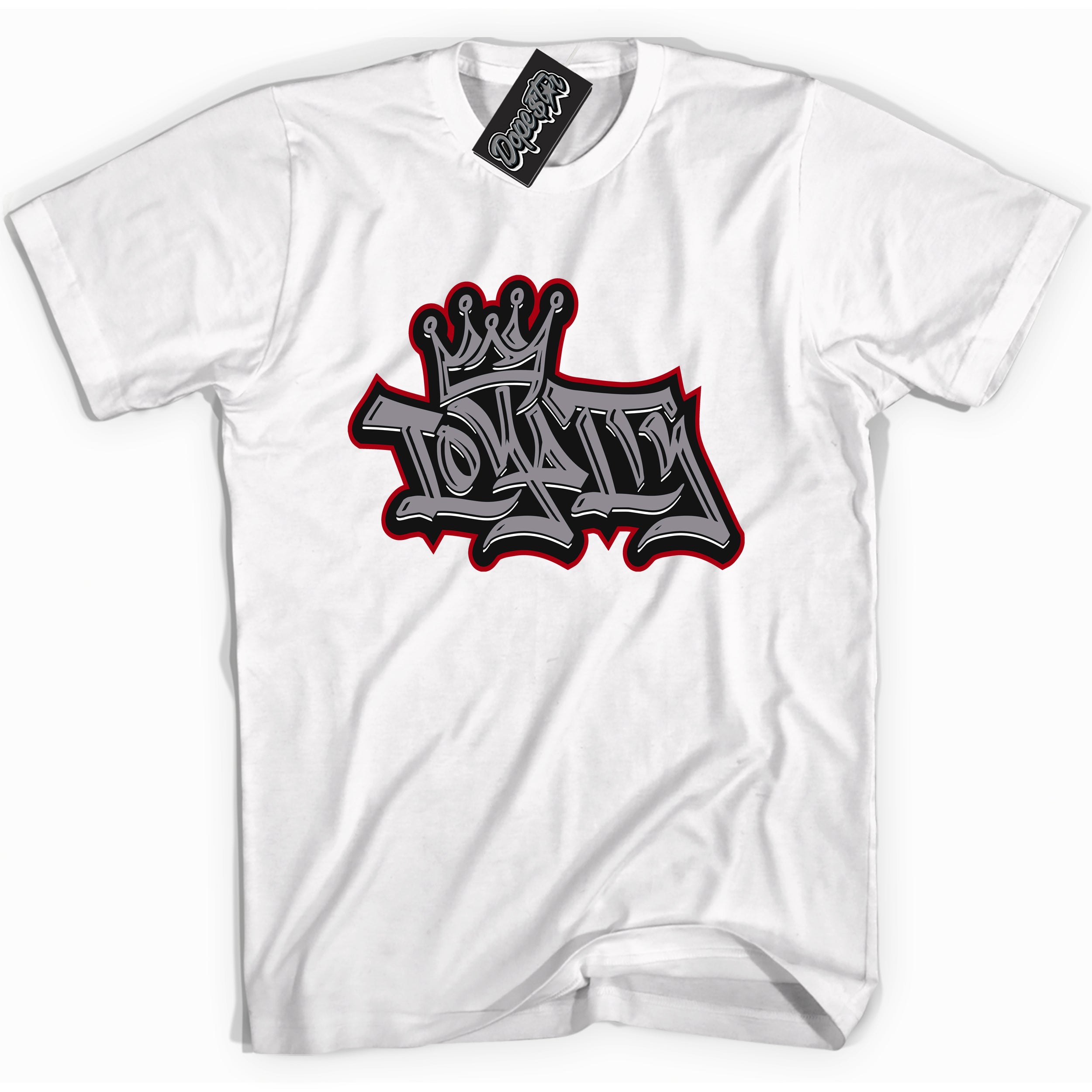 Cool White Shirt with “ Loyalty Crown” design that perfectly matches Bred Reimagined 4s Jordans.