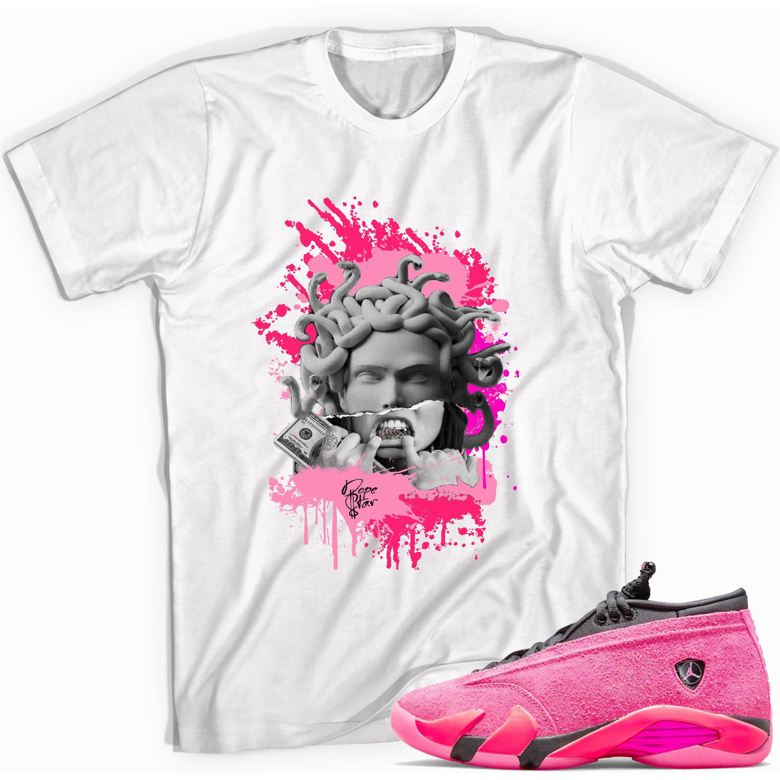 14s Low Shocking Pink Shirt Medusa