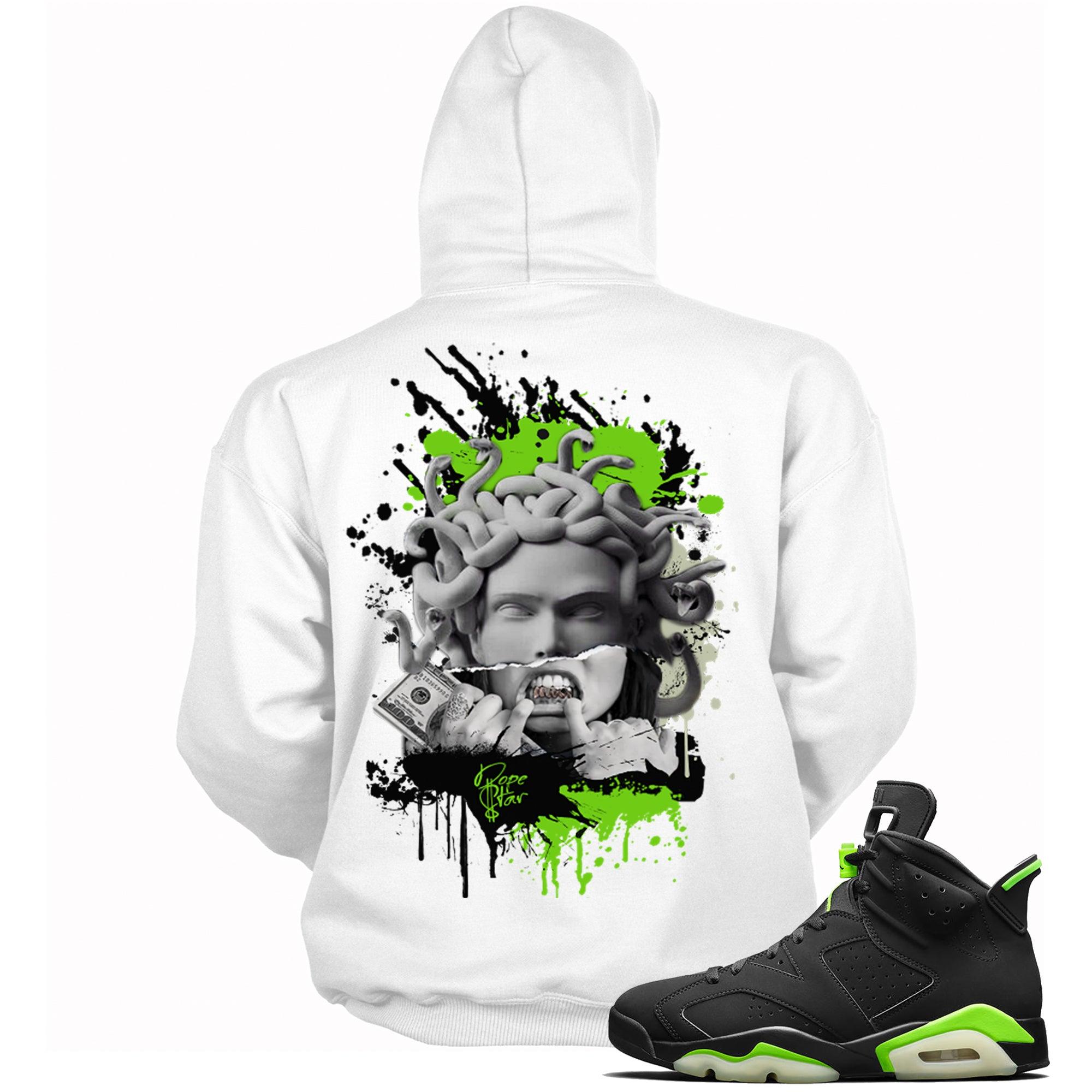 6s Electric Green Hoodie Medusa - Sneaker Shirts Outlet