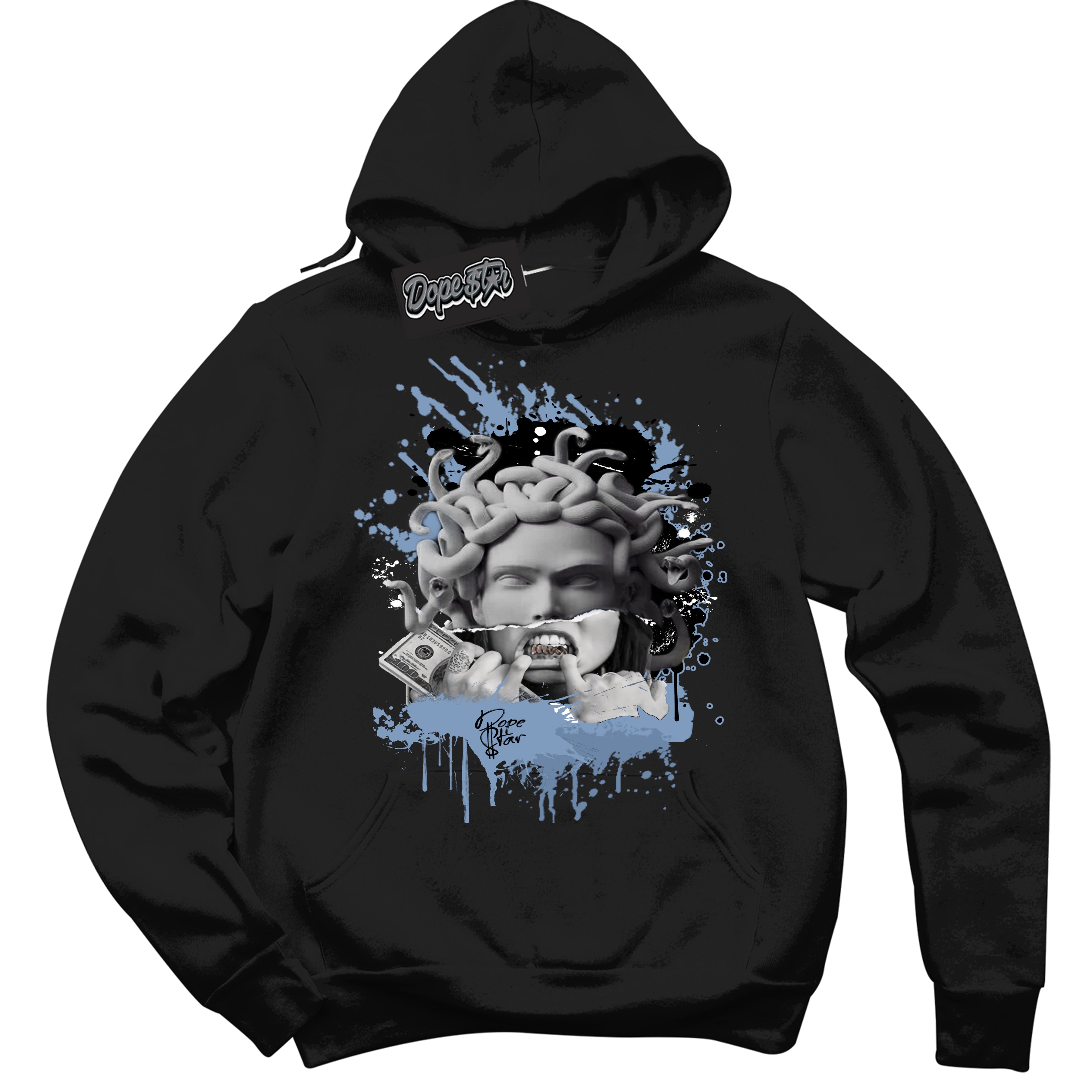 Cool Black Hoodie with “ Medusa ”  design that Perfectly Matches Reverse Oreo 6s Sneakers.