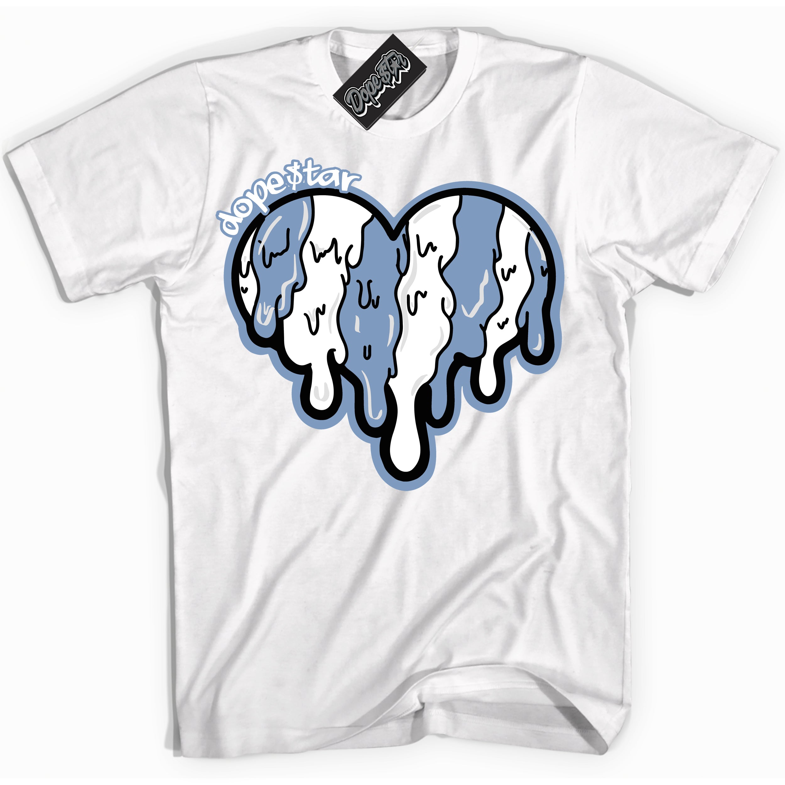 Cool White Shirt with “ Melting Heart” design that perfectly matches Reverse Oreo 6s Sneakers.