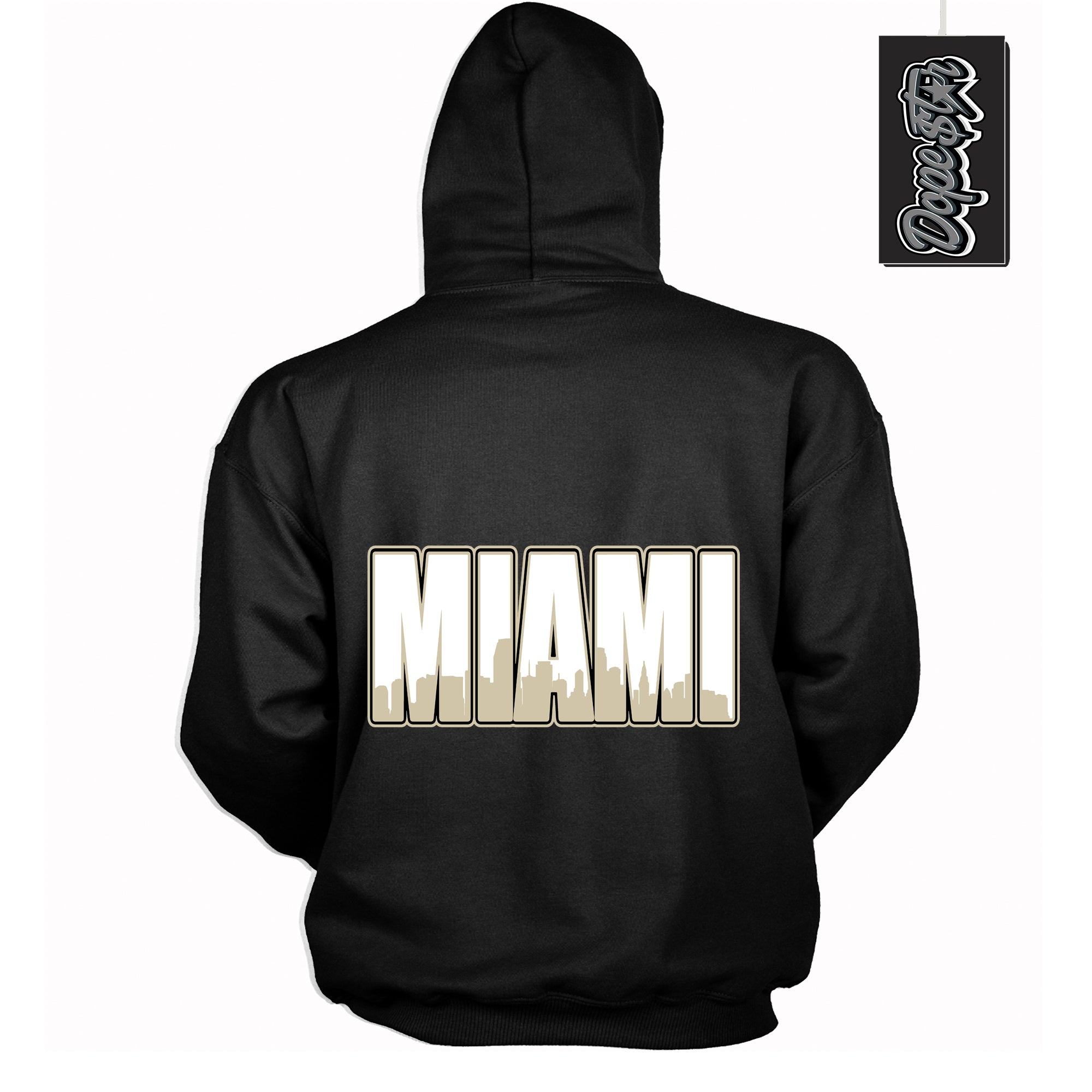 Cool Black Hoodie with “ Miami ”  design that Perfectly Matches  Gratitude 11s Sneakers.