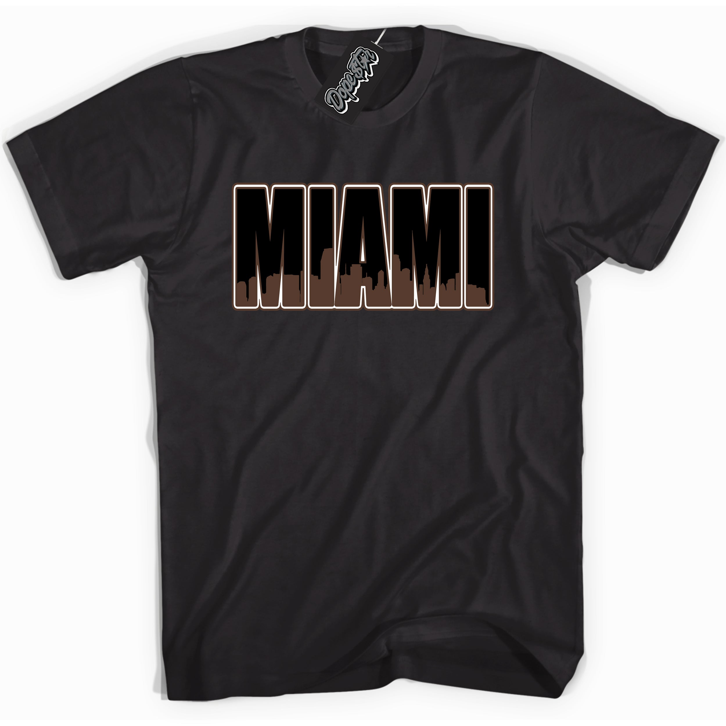 Cool Black graphic tee with “ Miami ” design, that perfectly matches Palomino 1s sneakers 