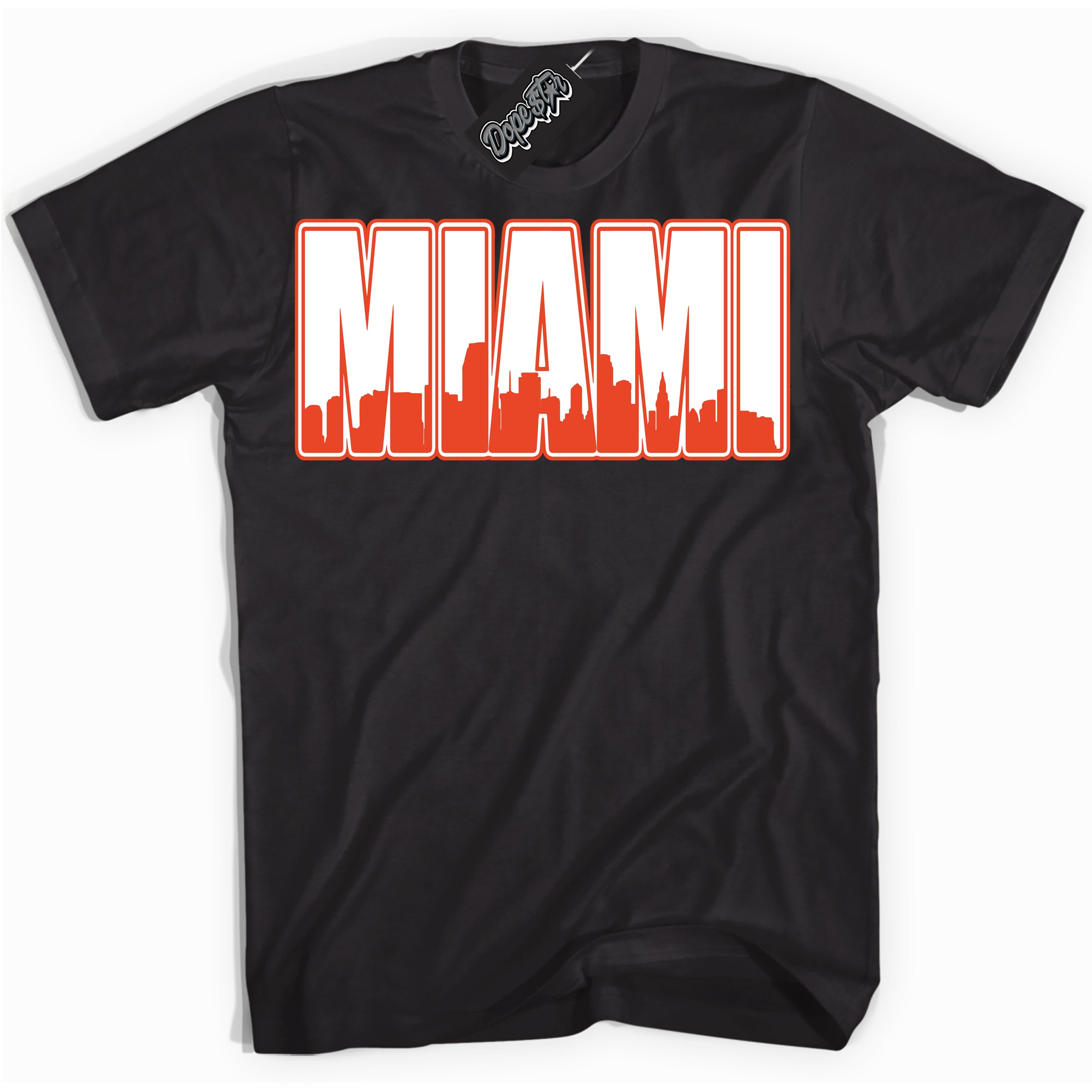 Nike Dunk Low Retro Cosmic Clay 'Miami' Shirt - Black Streetwear Mockup | Sneakerhead T-Shirt Matching Nike Dunk Low Retro Cosmic Clay | Limited Edition Urban Streetwear for Sneaker Matching O0TD | Outfits that pair perfectly with your ND Low Retro Cosmic Clay | Sneakerhead Fashion Must-Have Apparel for Men and Women