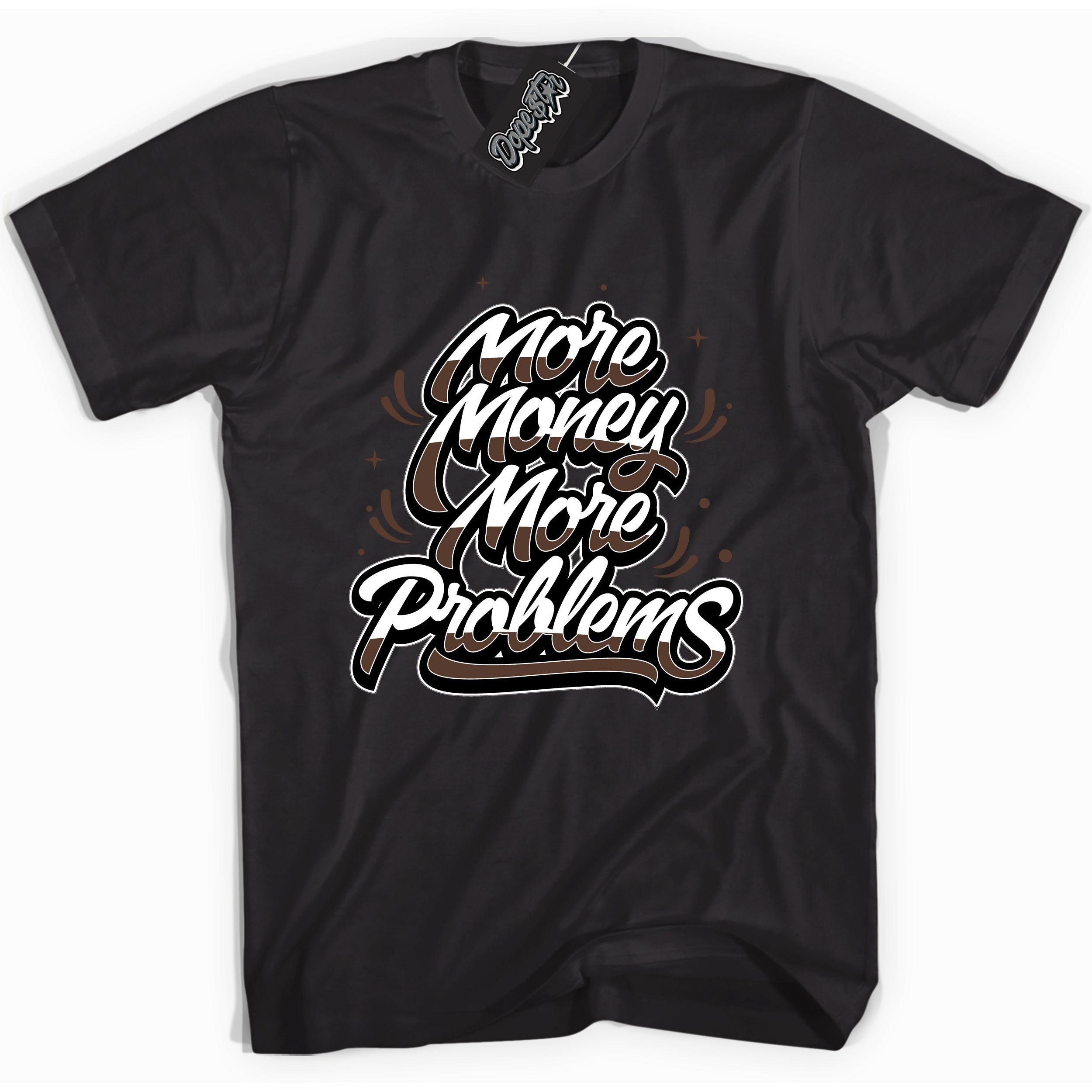 Cool Black graphic tee with “ More Money More Problems ” design, that perfectly matches Palomino 1s sneakers 