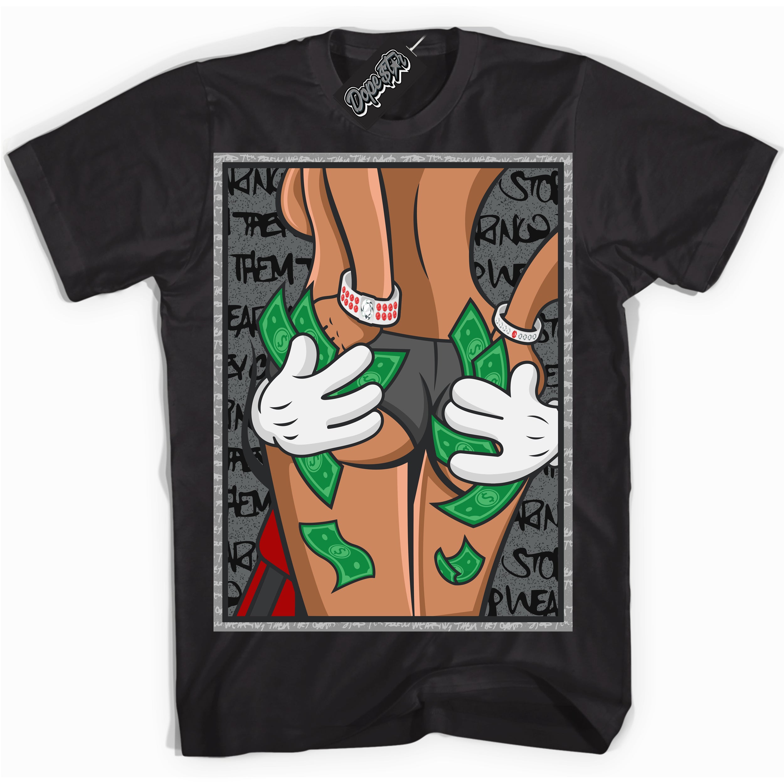 Cool Black Shirt with “ Money Hands ” design that perfectly matches Rebellionaire 1s Sneakers.