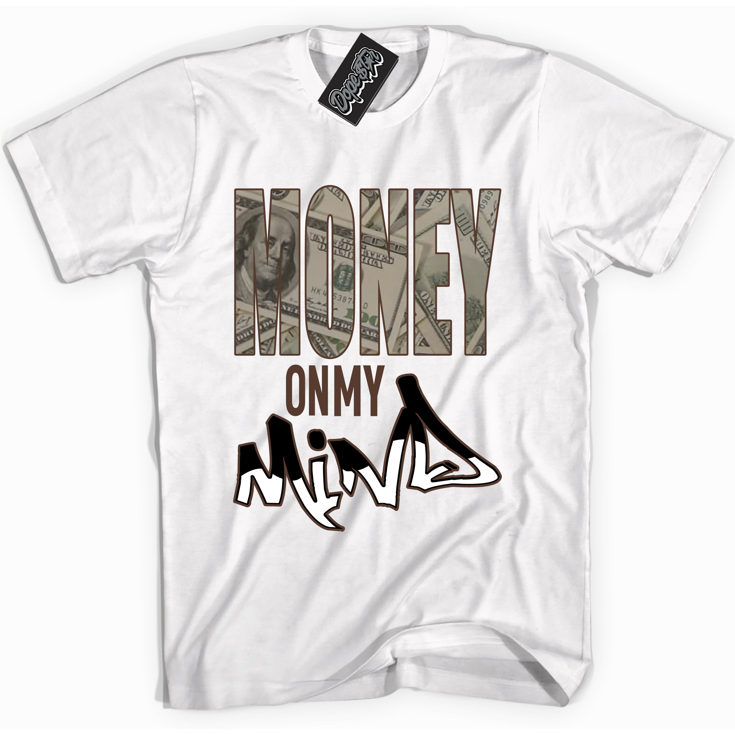 Cool White graphic tee with “ Money On My Mind ” design, that perfectly matches Palomino 1s sneakers 