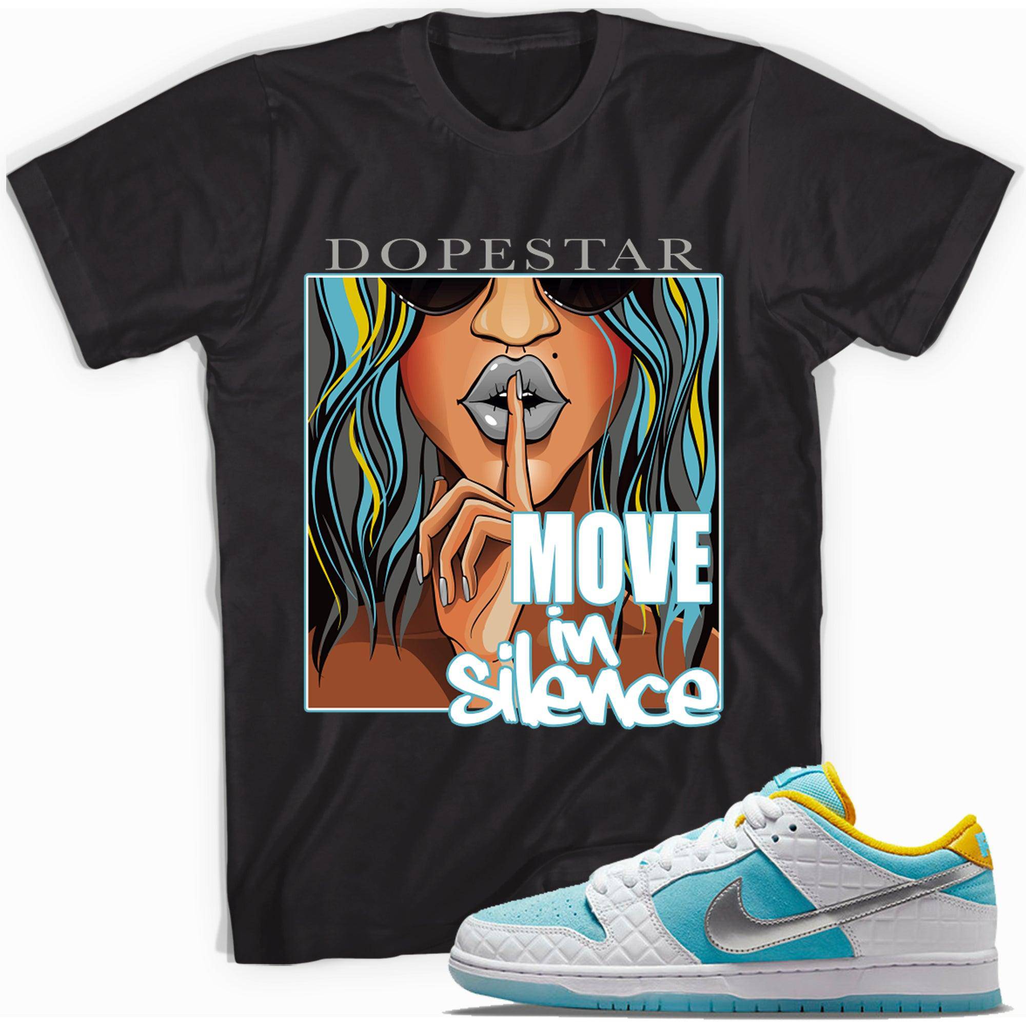 SB Dunk Low Pro FTC Lagoon Pulse Shirt Move In Silence