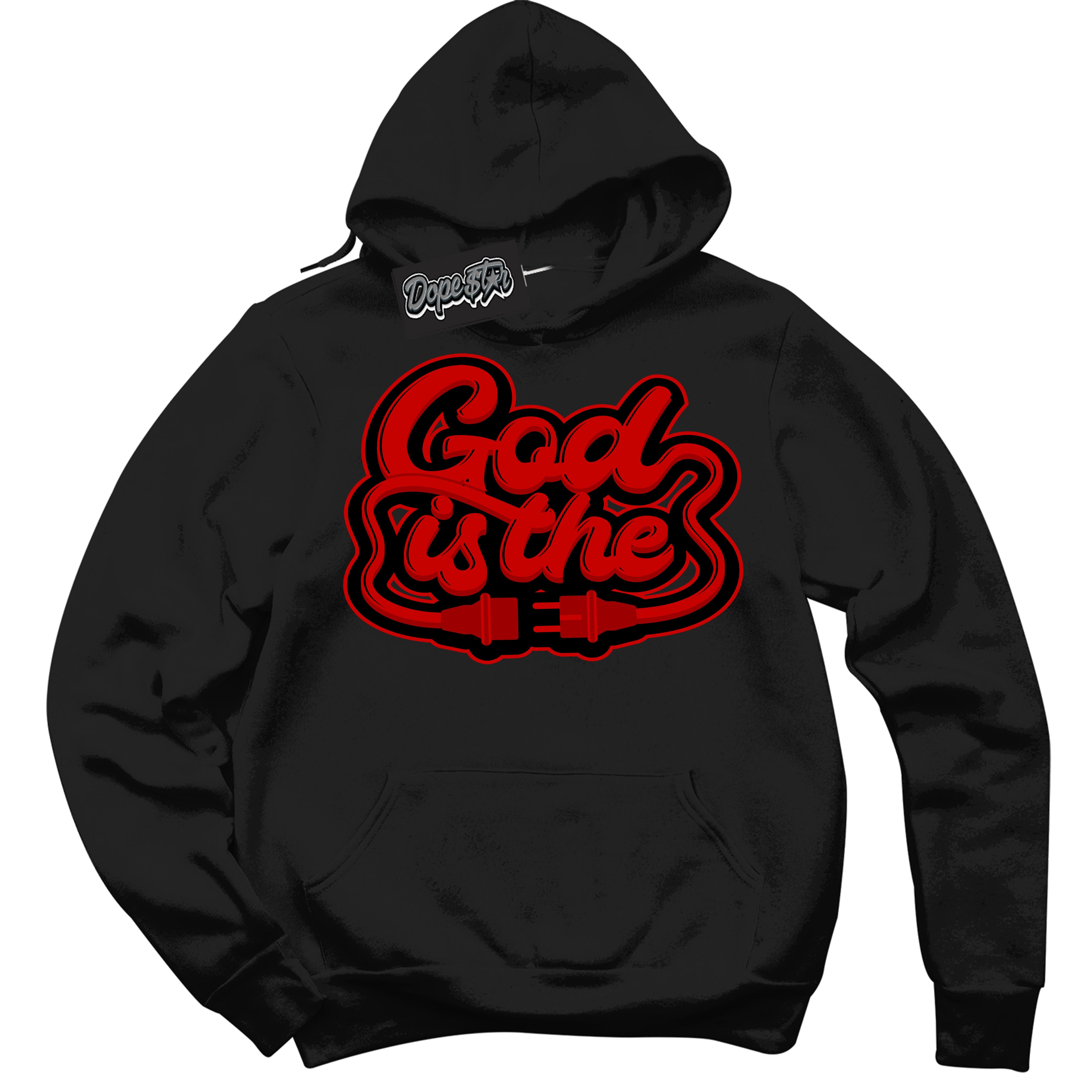 Cool Black Hoodie with “ God Is The ”  design that Perfectly Matches RTFKT X ND Genesis.