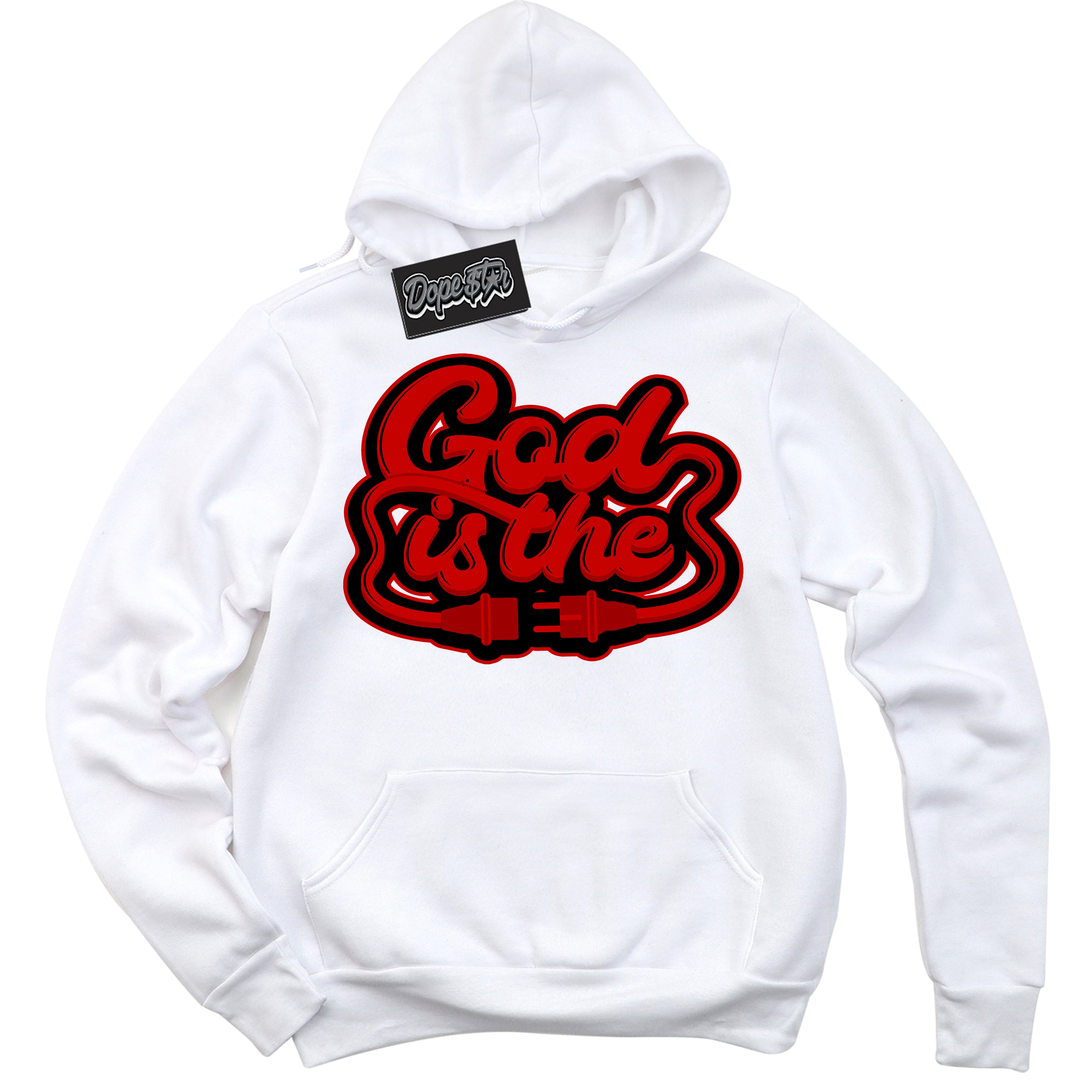 Cool White Hoodie with “ God Is The ”  design that Perfectly Matches RTFKT X ND Genesis.