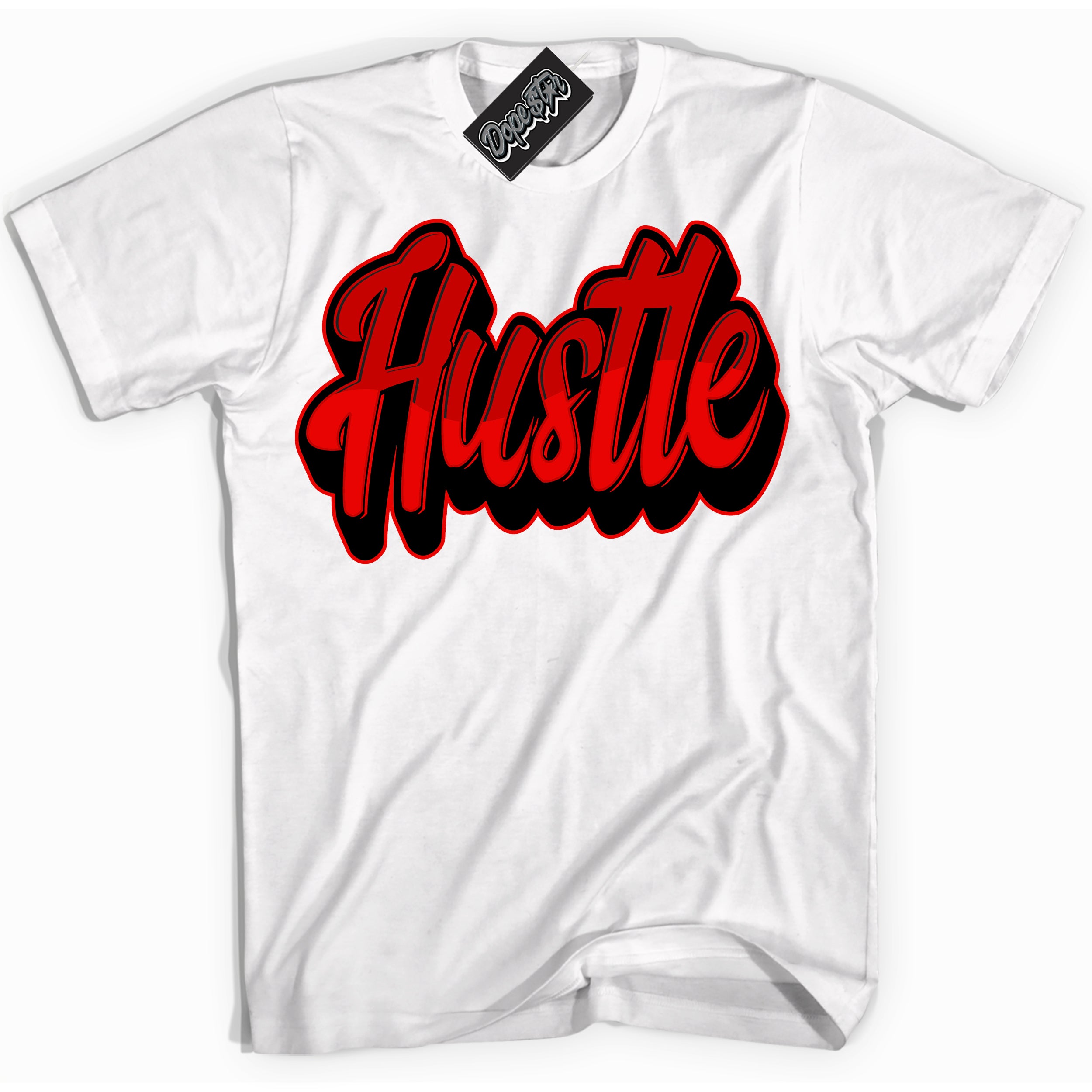 Cool White Shirt with “ Hustle ” design that perfectly matches RTFKT X ND Genesis.