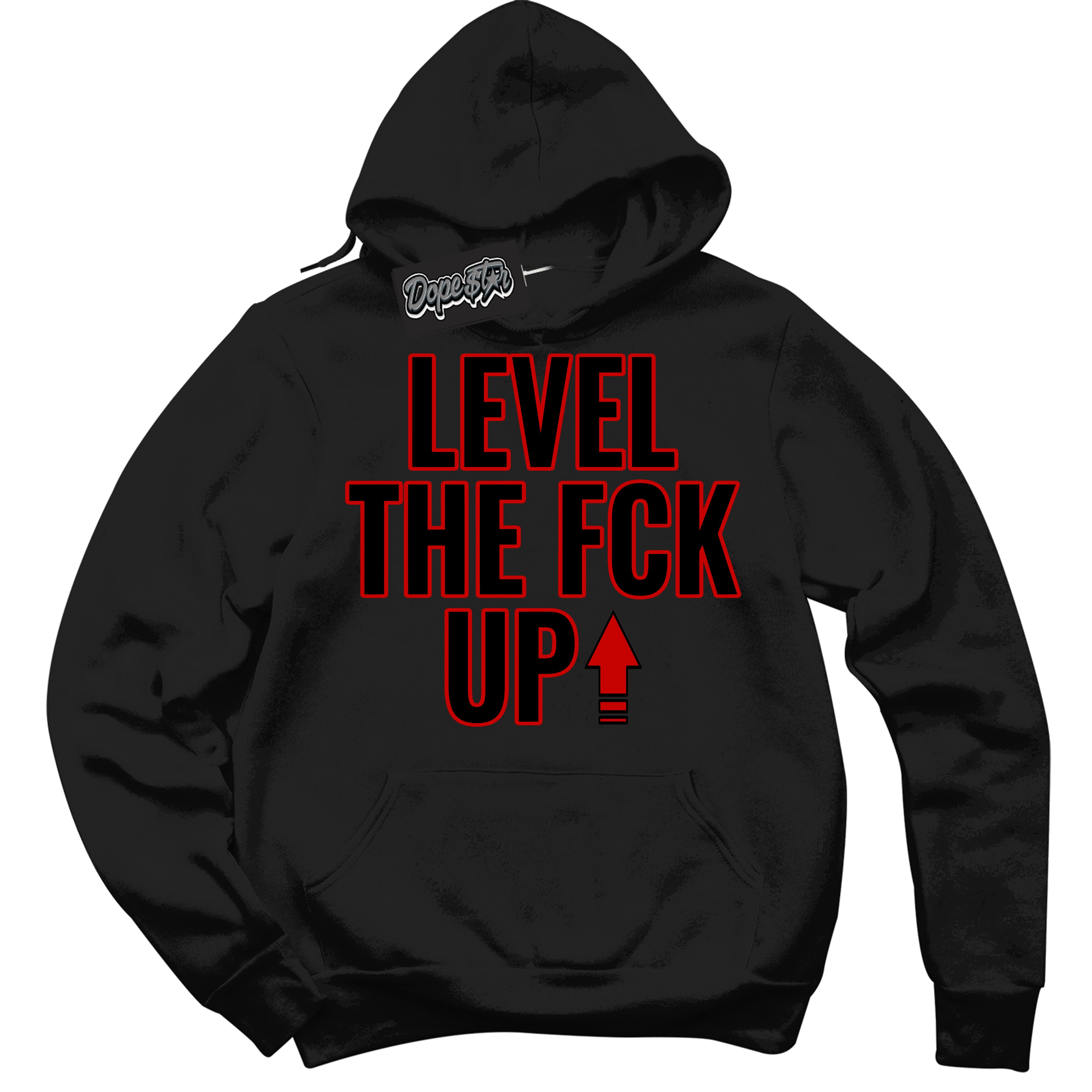 Cool Black Hoodie with “ Level The Fck Up ”  design that Perfectly Matches RTFKT X ND Genesis.