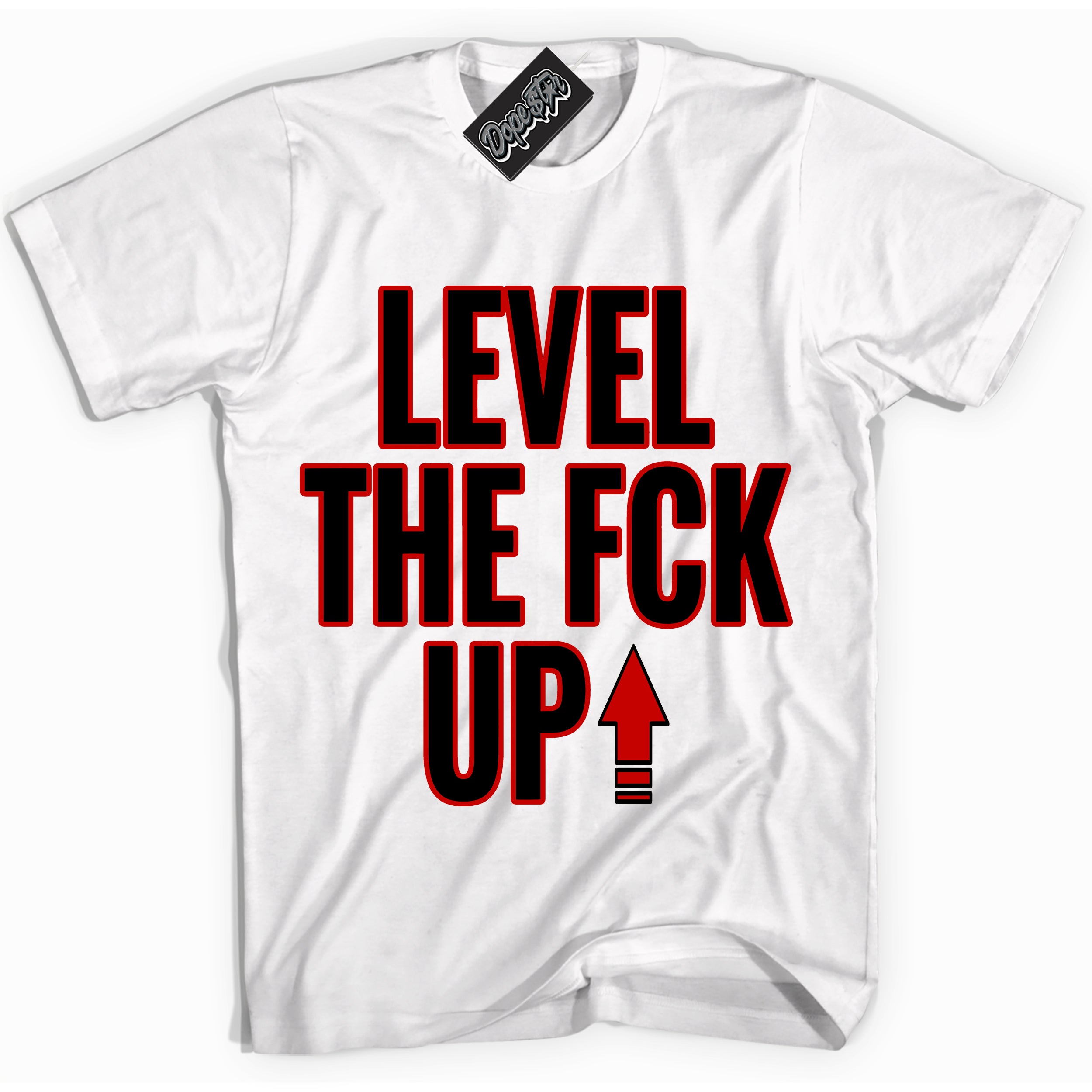 Cool White Shirt with “ Level The Fck Up ” design that perfectly matches RTFKT X ND Genesis.