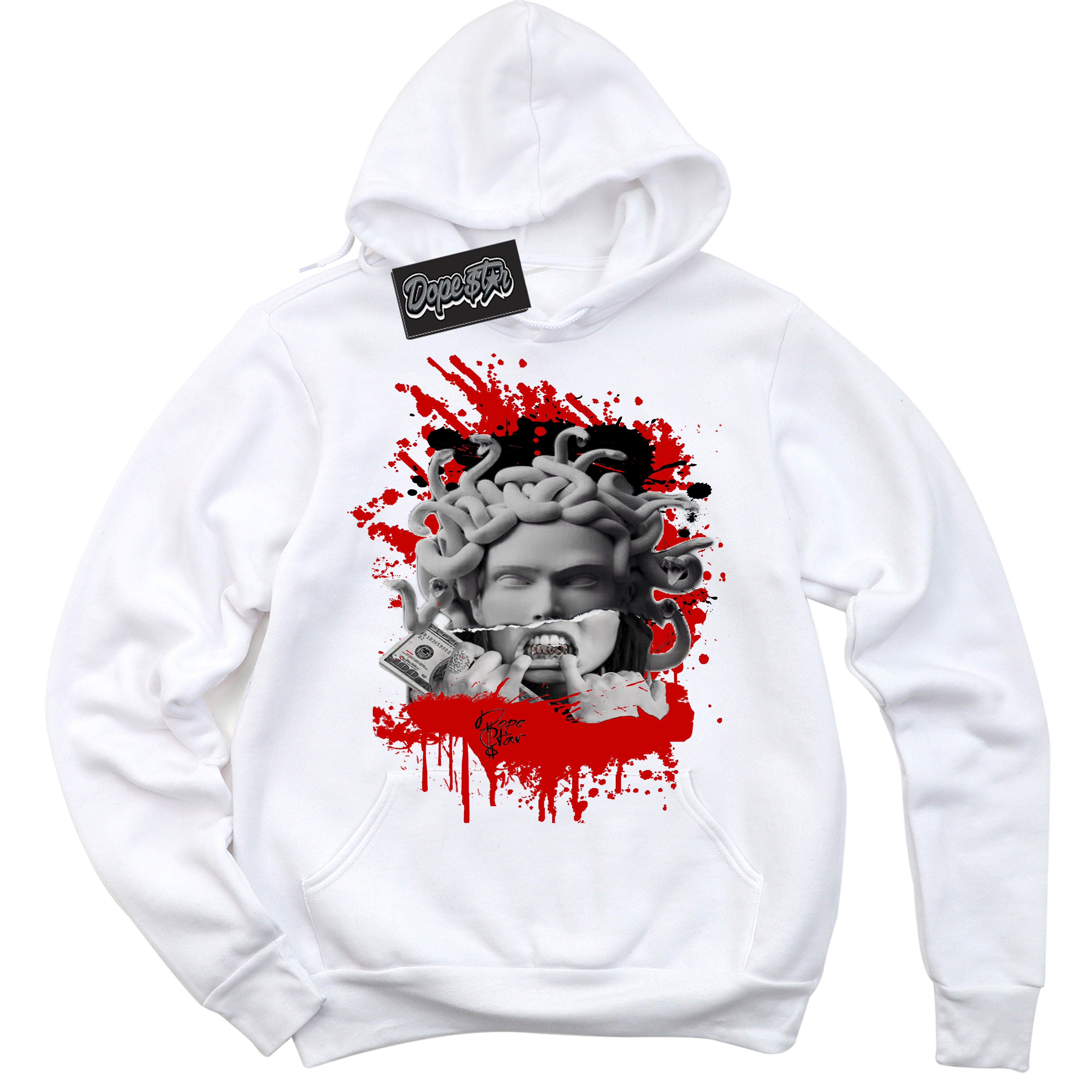 Cool White Hoodie with “ Medusa ”  design that Perfectly Matches RTFKT X ND Genesis.