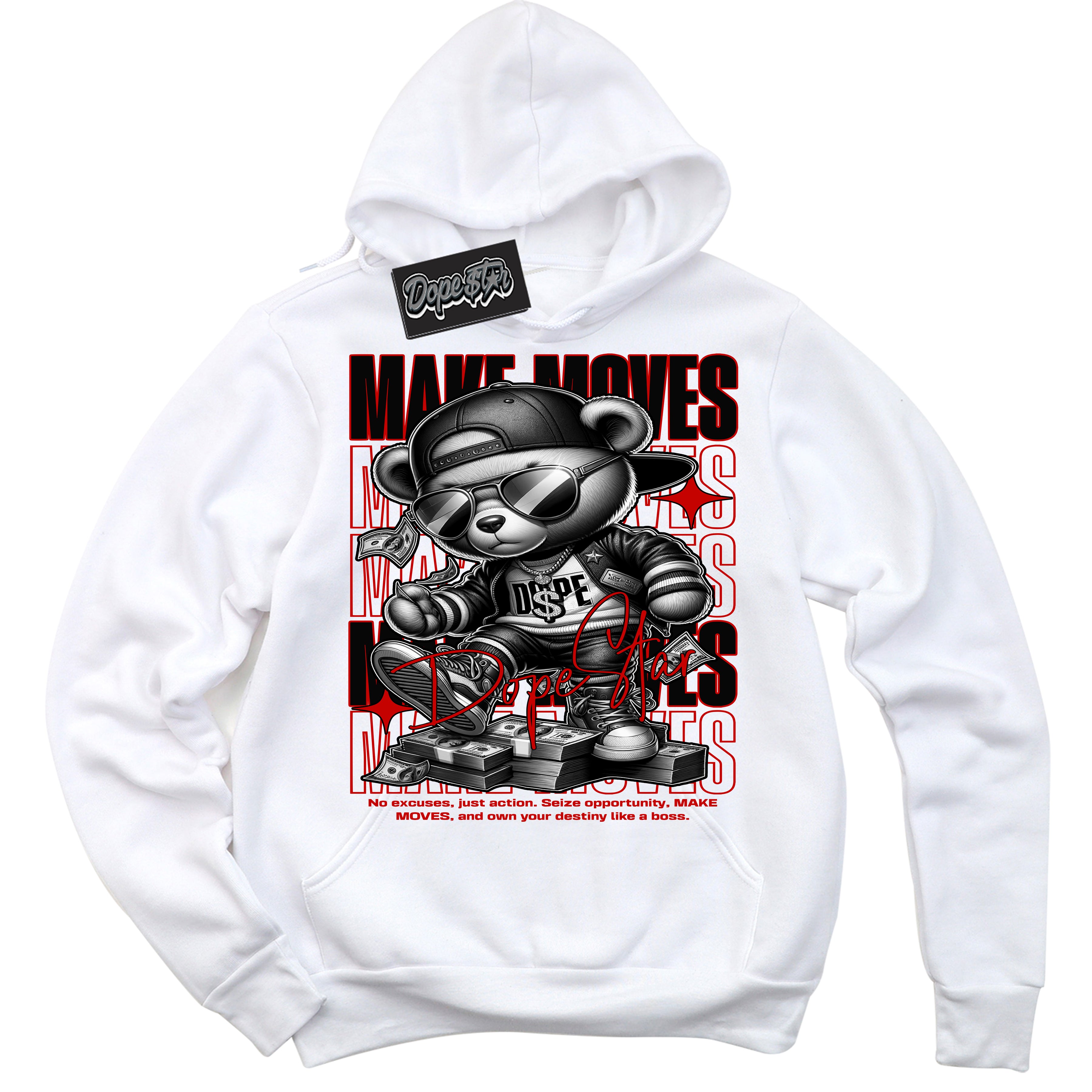 Cool White Hoodie with “ Make Moves ”  design that Perfectly Matches RTFKT X ND Genesis.