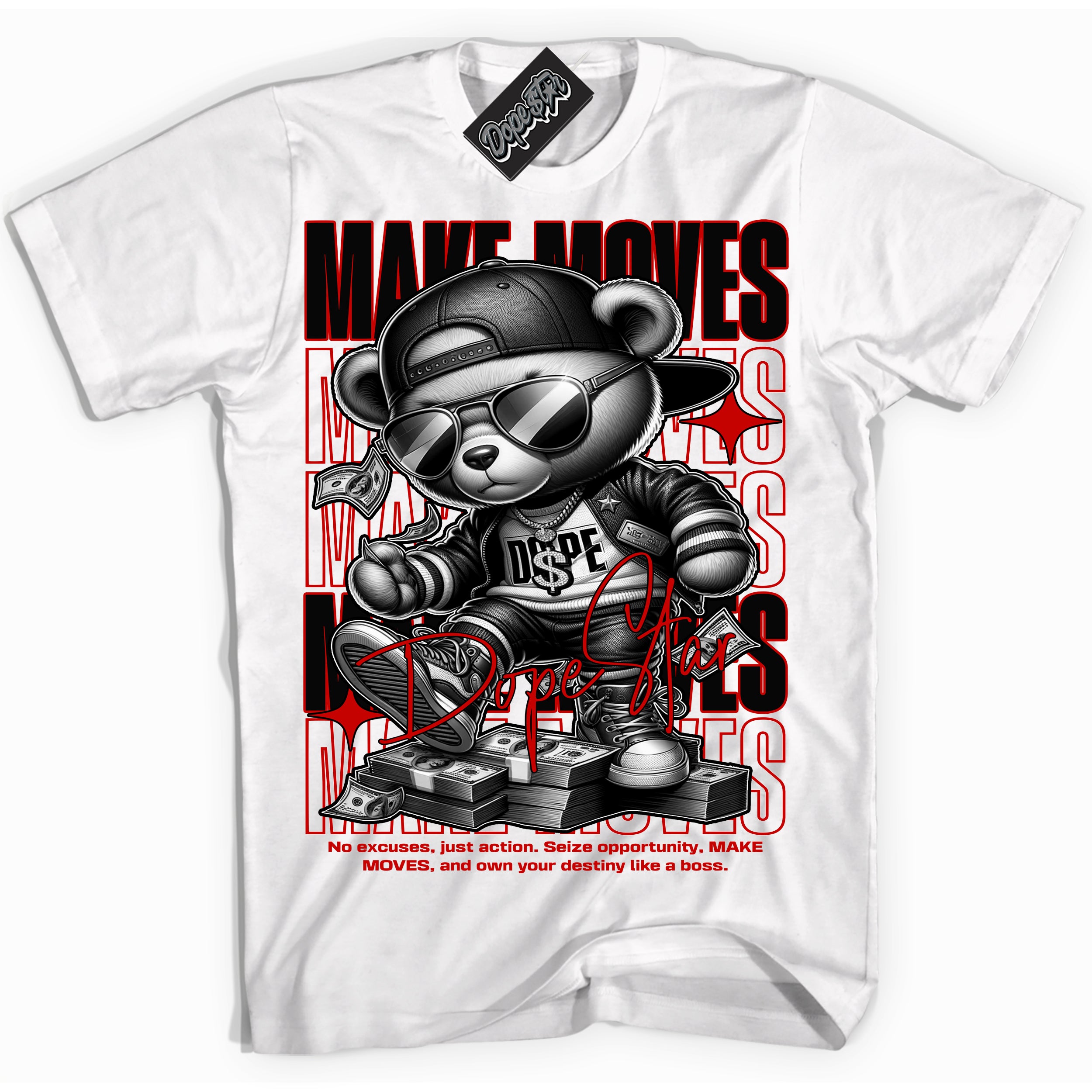 Cool White Shirt with “ Make Moves ” design that perfectly matches RTFKT X ND Genesis.