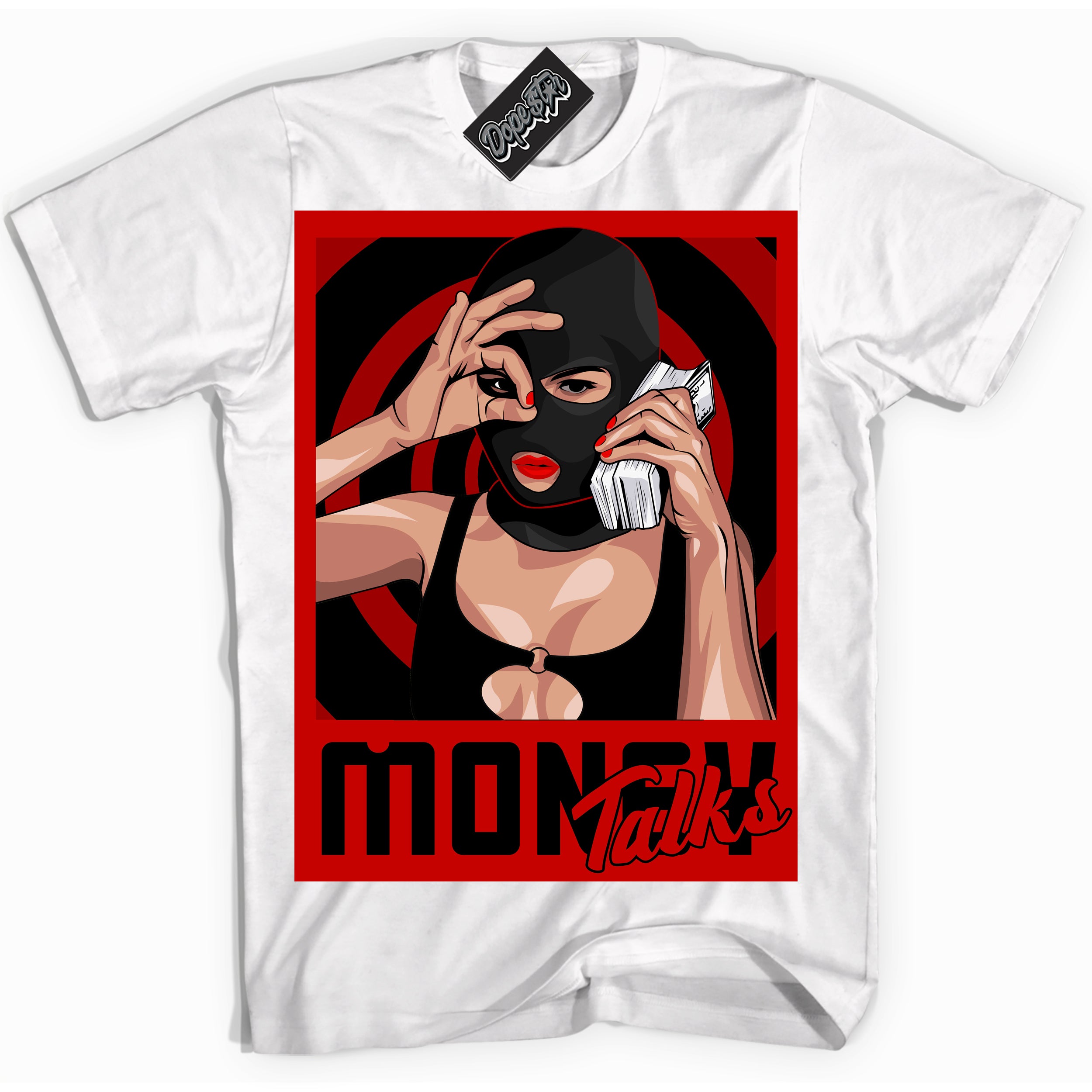 Cool White Shirt with “ Money Talks ” design that perfectly matches RTFKT X ND Genesis.