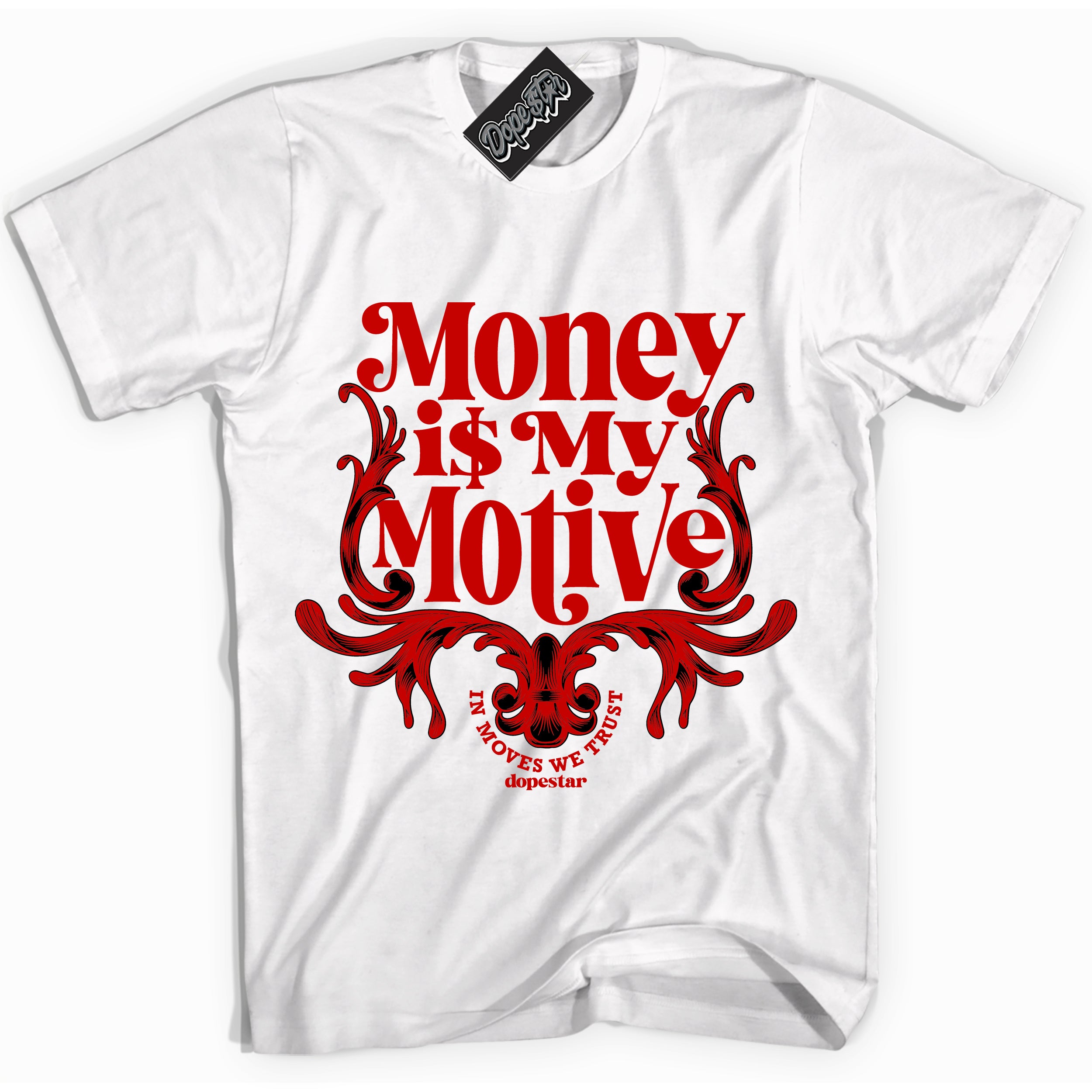 Cool White Shirt with “Money Is My Motive” design that perfectly matches the RTFKT Clone X ND Genesis Sneakers.