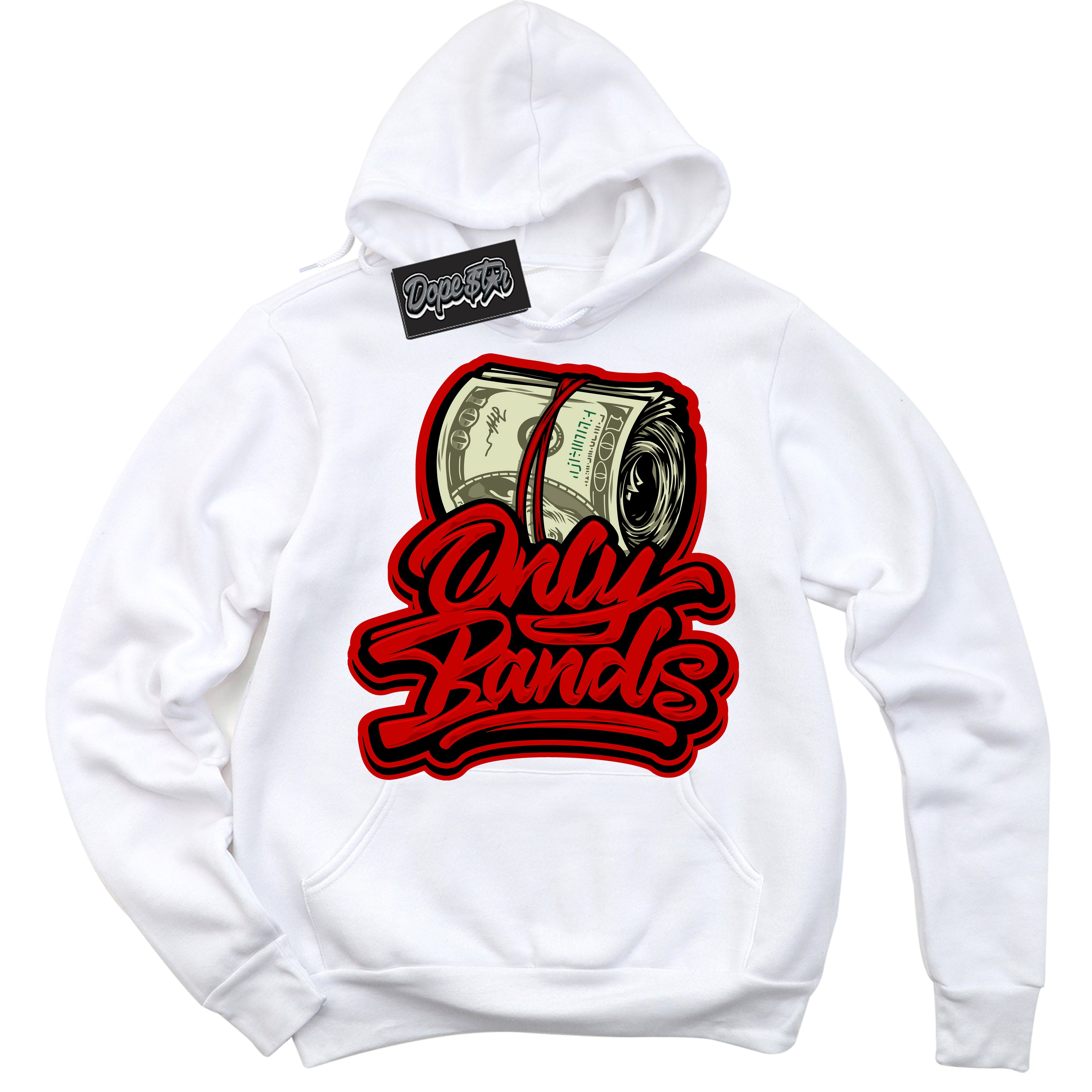 Cool White Hoodie with “ Only Bands ”  design that Perfectly Matches RTFKT X ND Genesis.