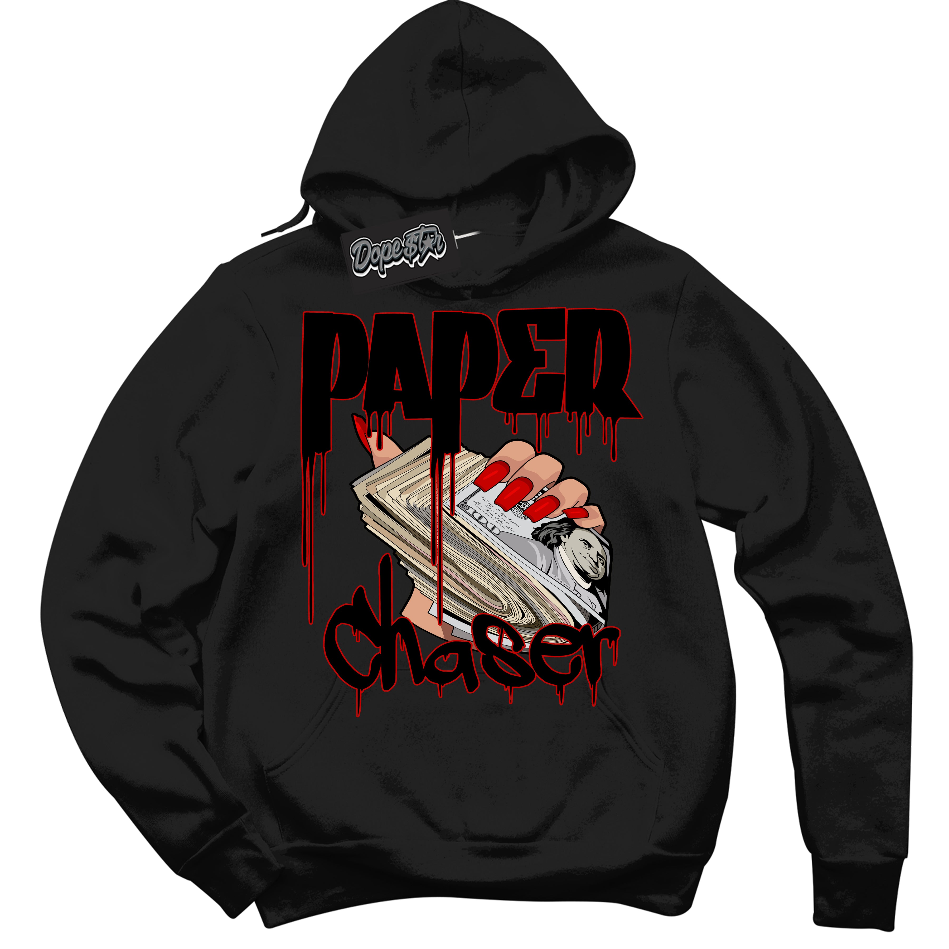 Cool Black Hoodie with “ Paper Chaser ”  design that Perfectly Matches RTFKT X ND Genesis.