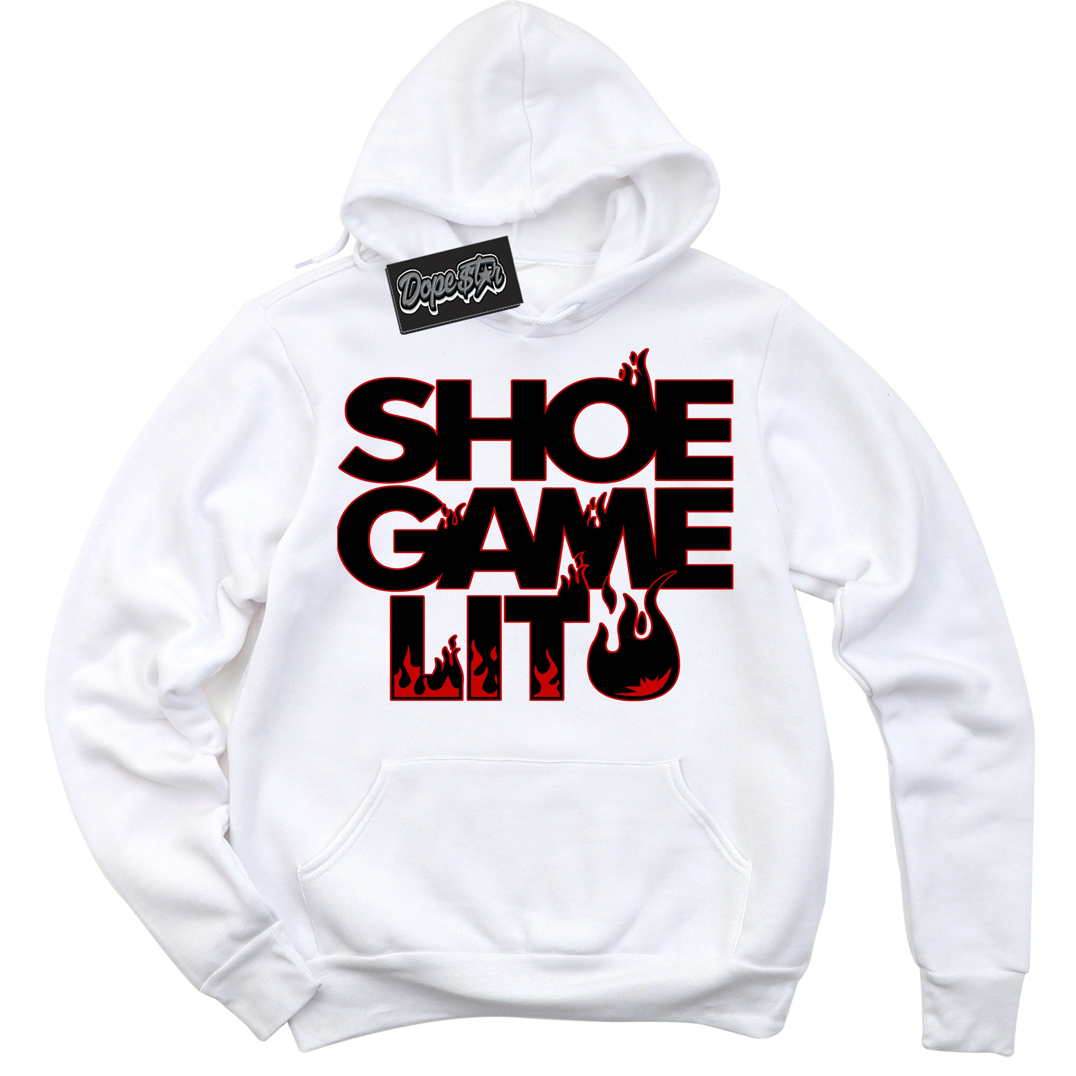 Cool White Hoodie with “ Shoe Game Lit ”  design that Perfectly Matches RTFKT X ND Genesis.