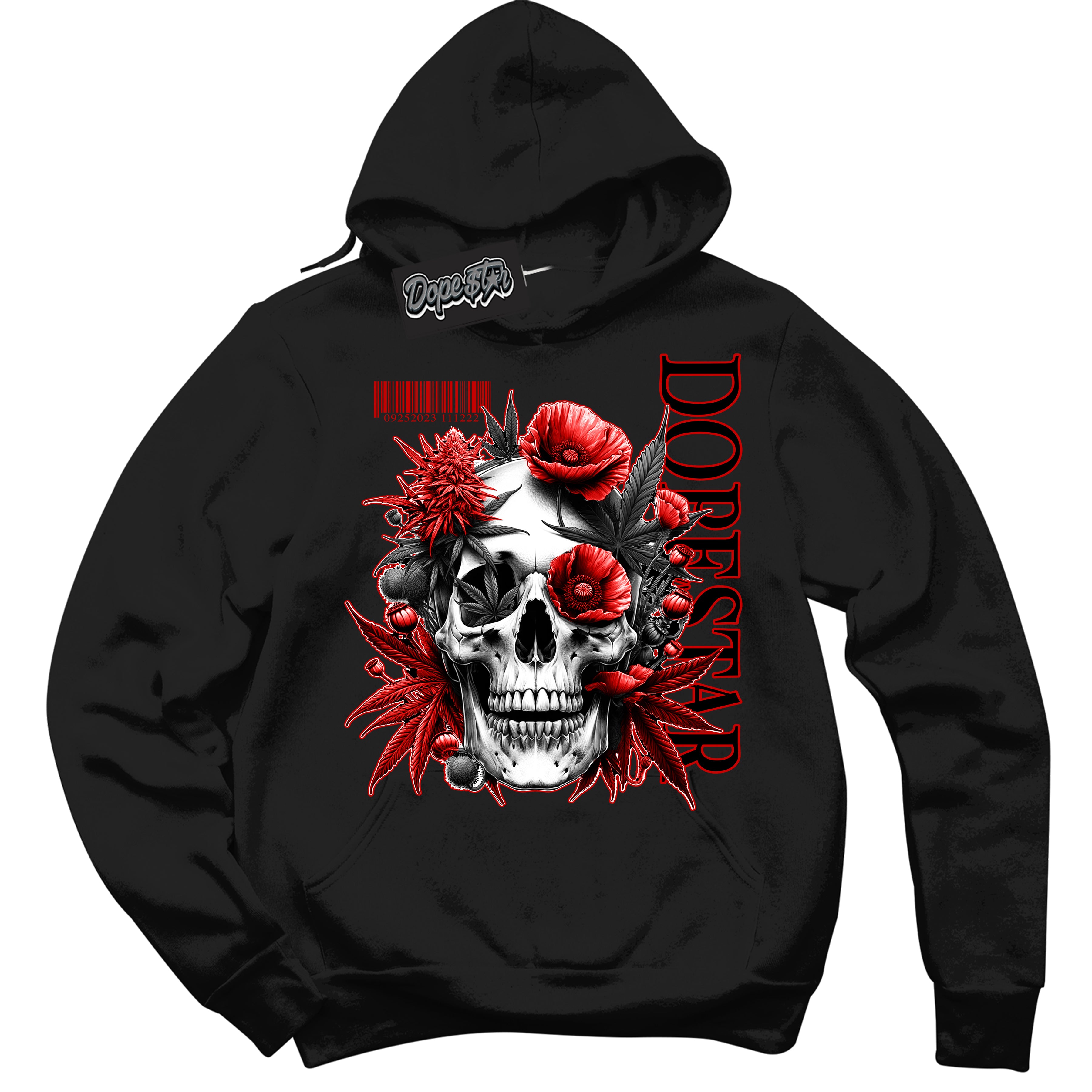 Cool Black Hoodie with “ Skull Poppies ”  design that Perfectly Matches RTFKT X ND Genesis.