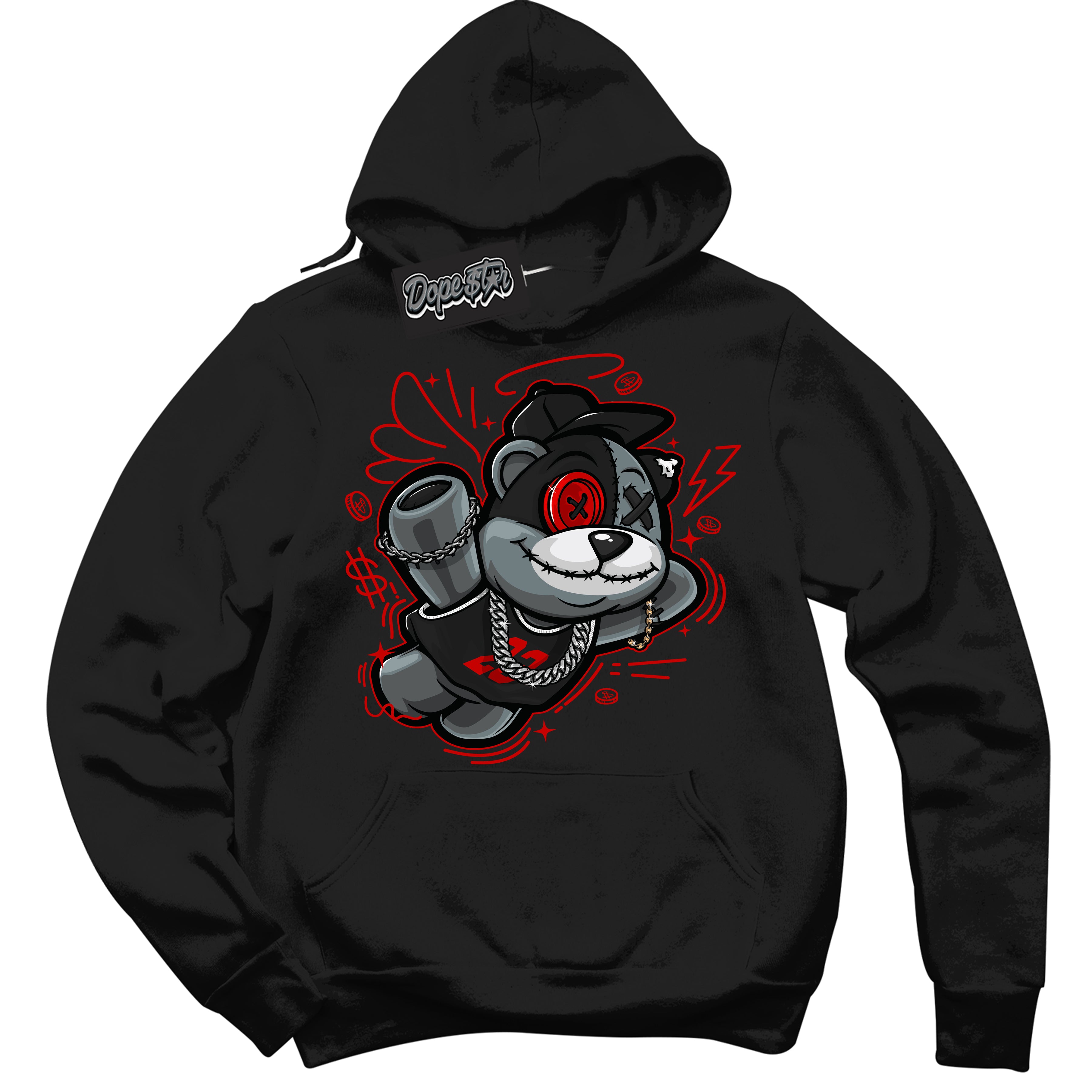 Cool Black Hoodie with “ Slam Dunk Bear ”  design that Perfectly Matches RTFKT X ND Genesis.