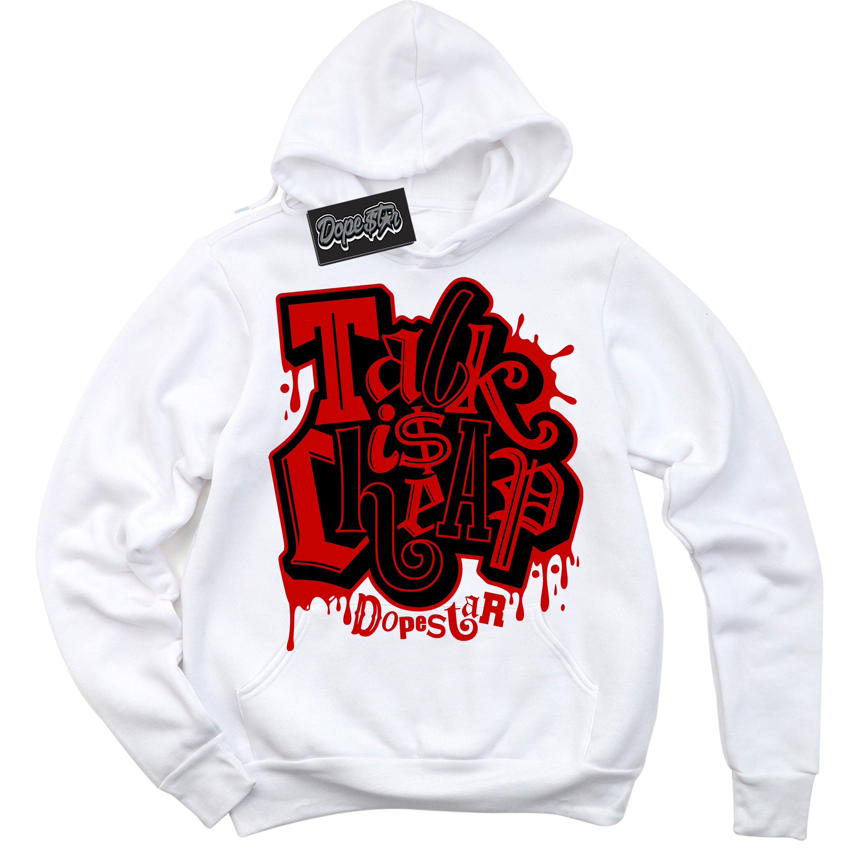 Cool White Hoodie with “ Talk Is Cheap ”  design that Perfectly Matches RTFKT X ND Genesis.