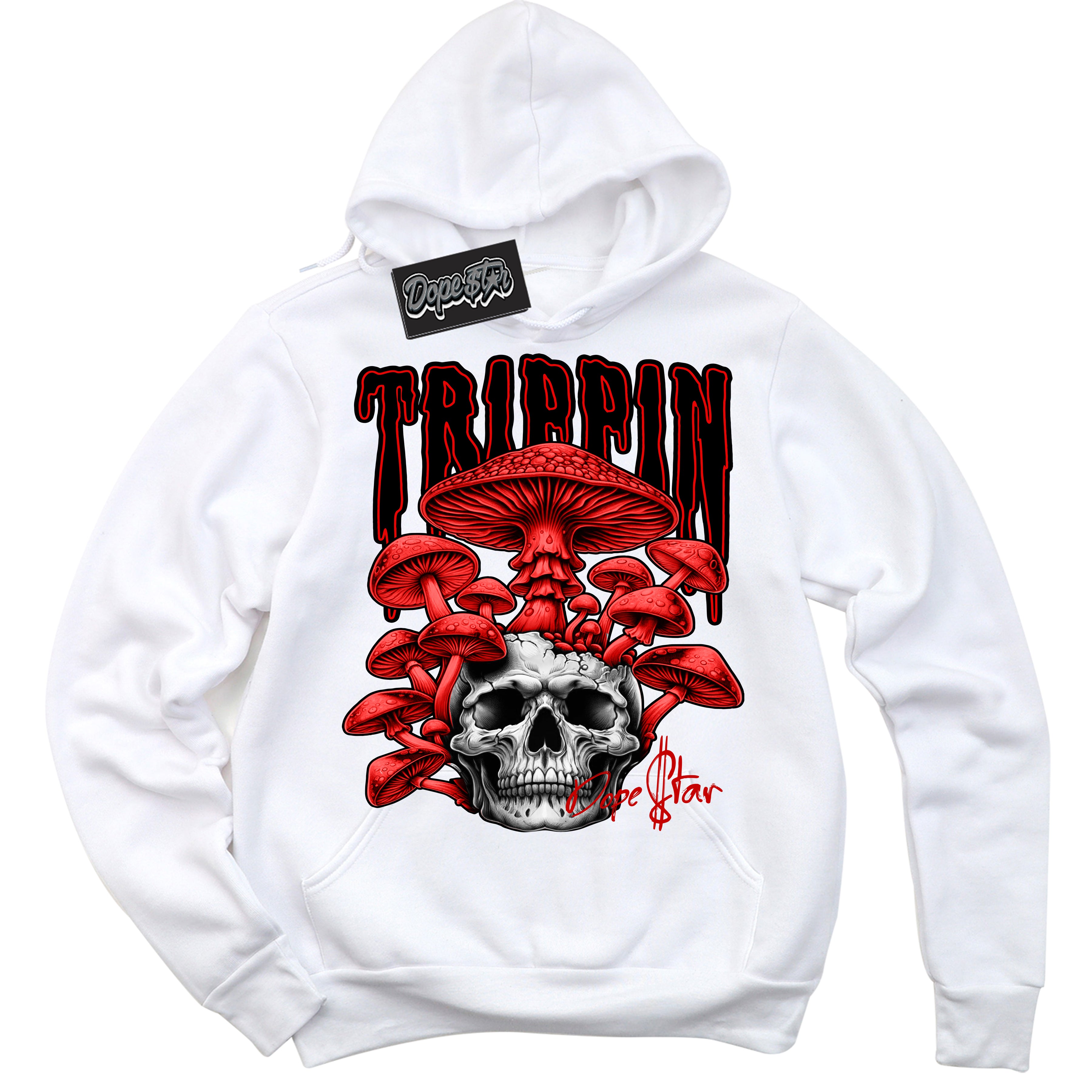 Cool White Hoodie with “ Trippin ”  design that Perfectly Matches RTFKT X ND Genesis.