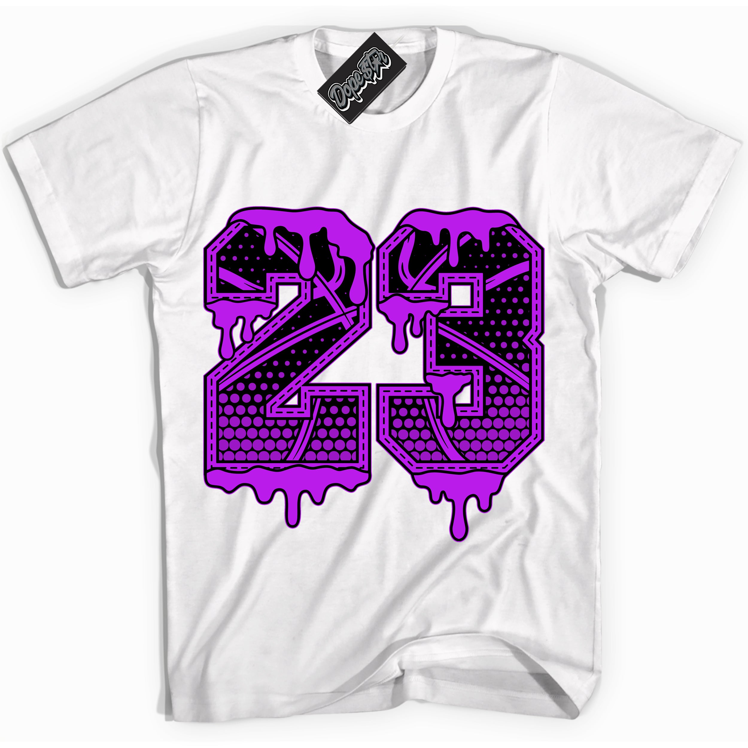 Cool White Shirt with “ 23 Ball” design that perfectly matches RTKT Genesis Dunk Sneakers.