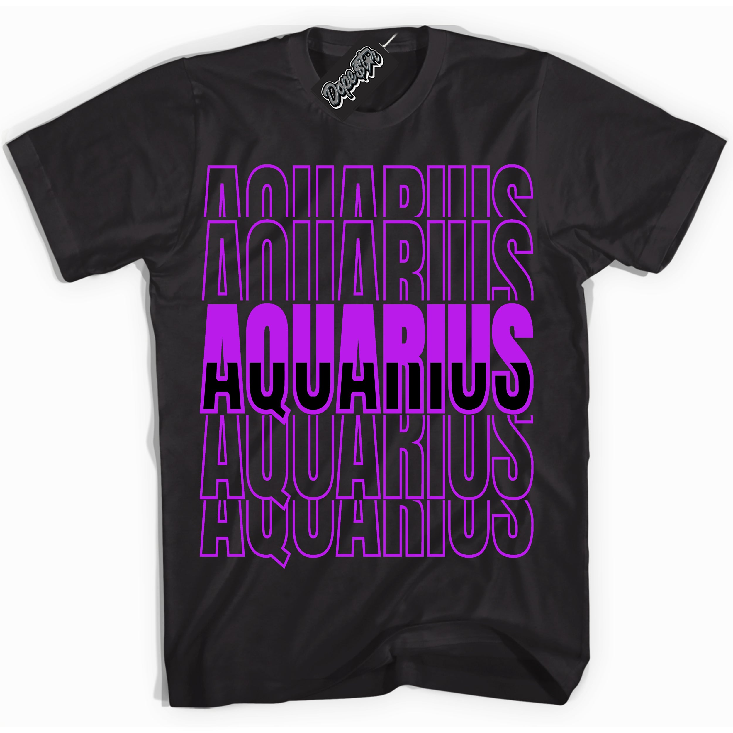 Cool Black Shirt with “ Aquarius” design that perfectly matches RTKT Genesis Dunk Sneakers.