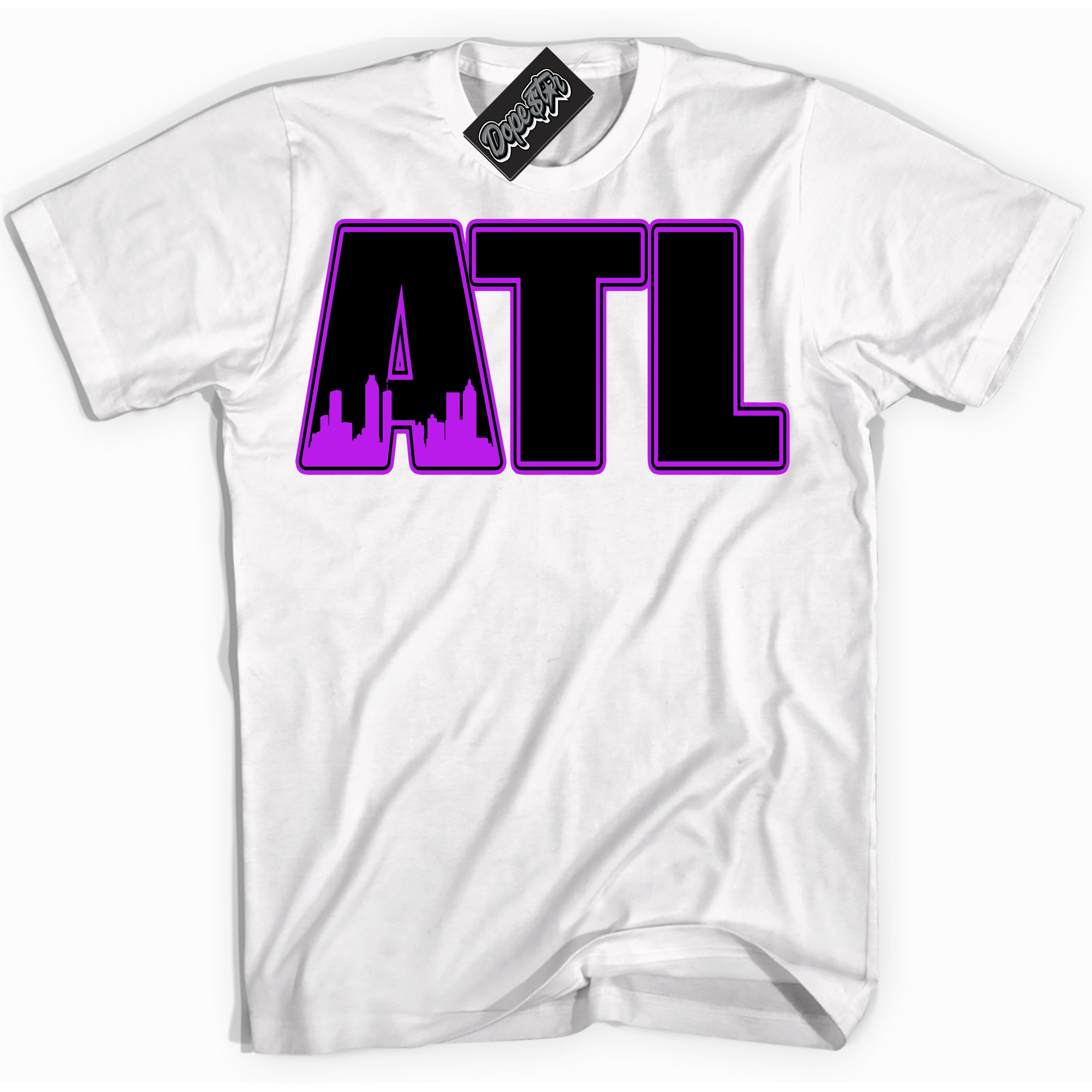 Cool White Shirt with “ Atlanta” design that perfectly matches RTKT Genesis Dunk Sneakers.