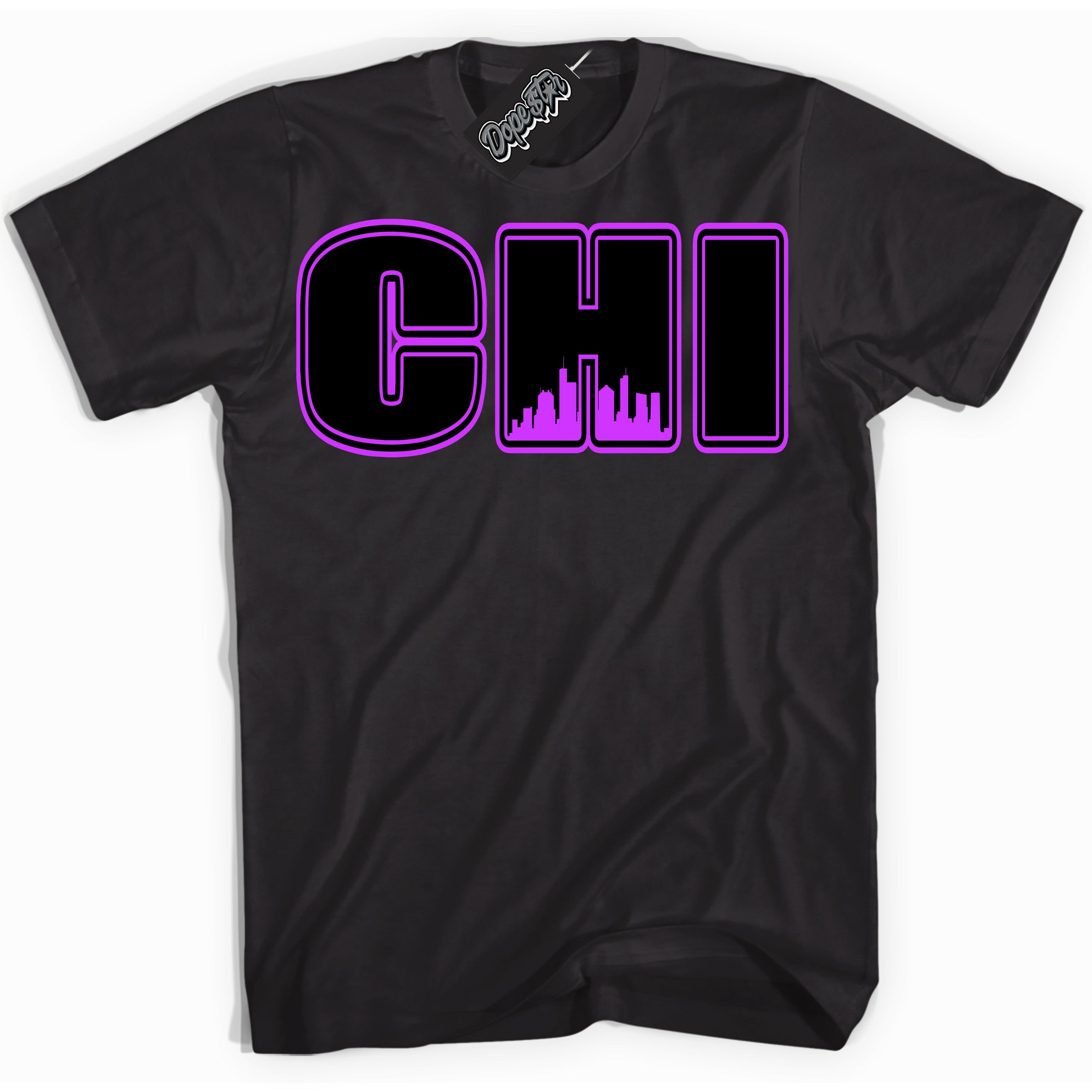 Cool Black Shirt with “ Chicago” design that perfectly matches RTKT Genesis Dunk Sneakers.