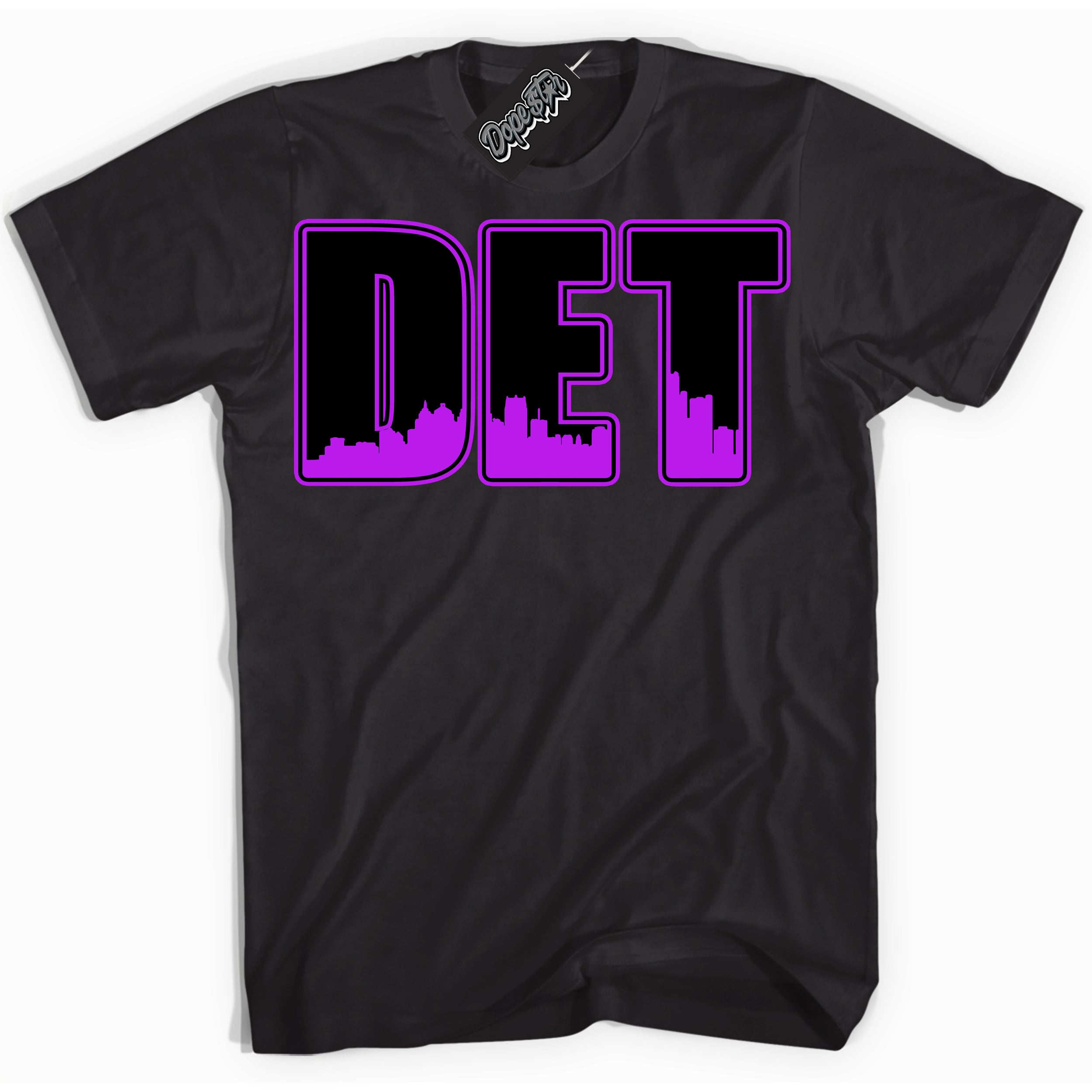 Cool Black Shirt with “ Detroit” design that perfectly matches RTKT Genesis Dunk Sneakers.